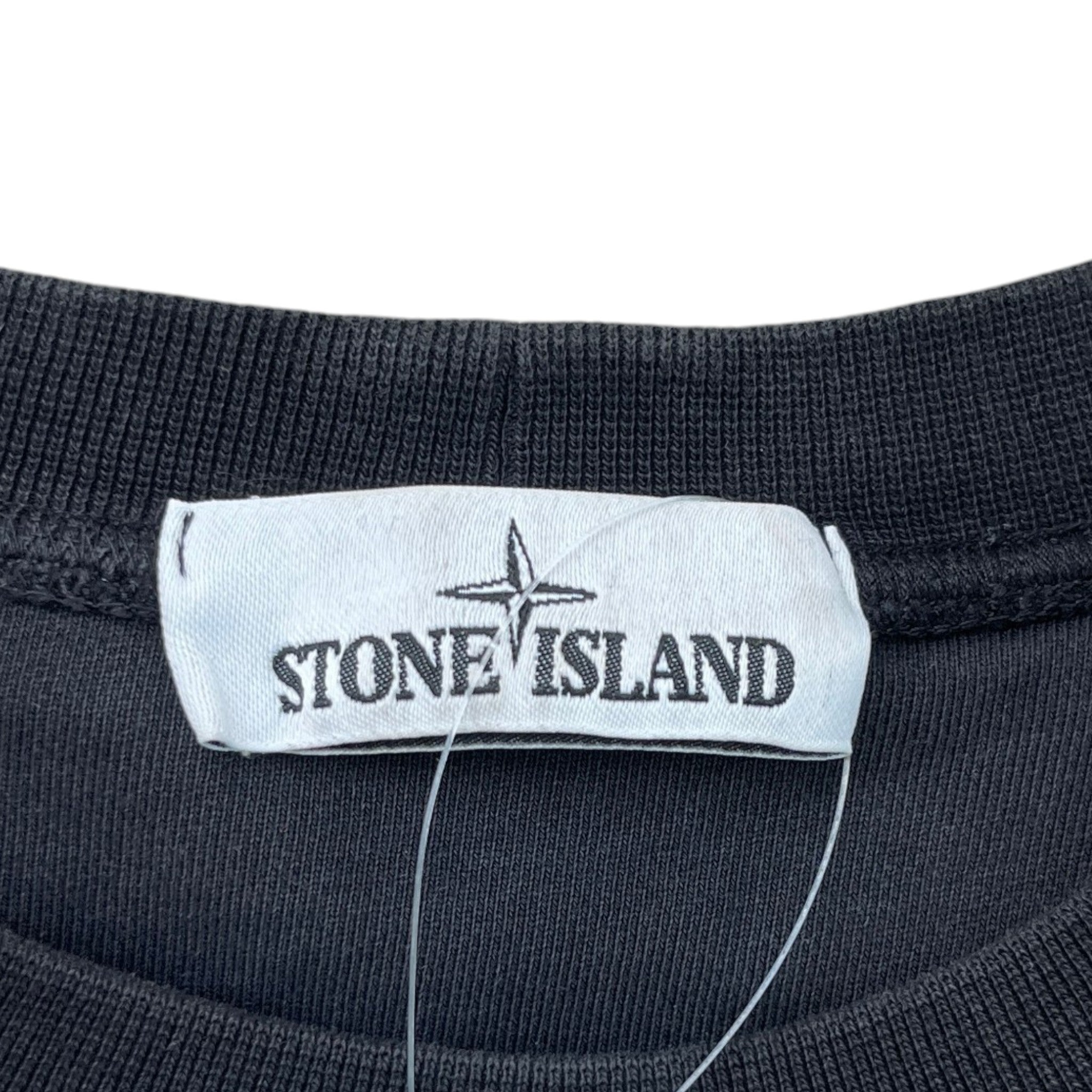 Men's Applique Logo Sweatshirt Black Size L