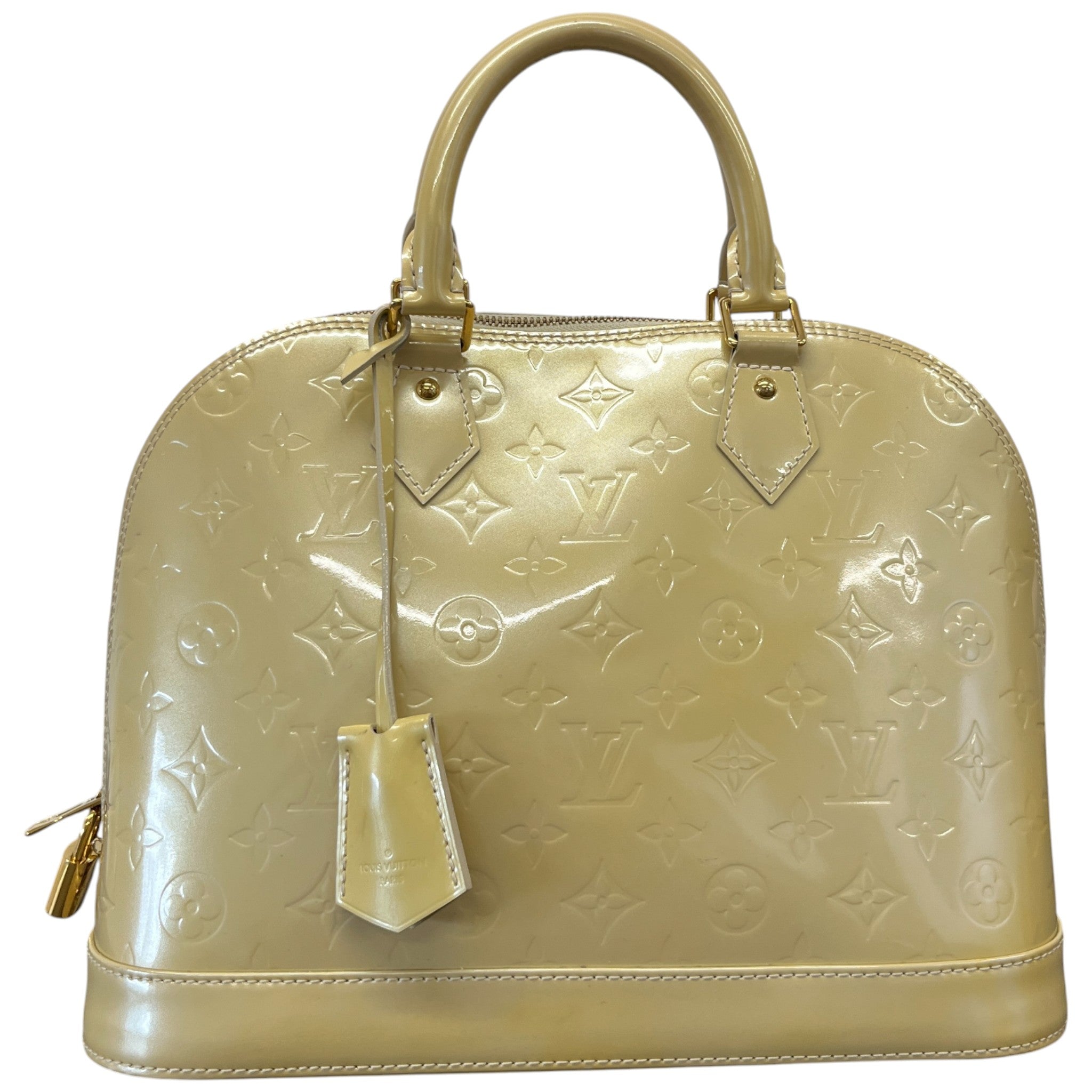Women's Monogram Vernis Alma Pm Handbag Yellow