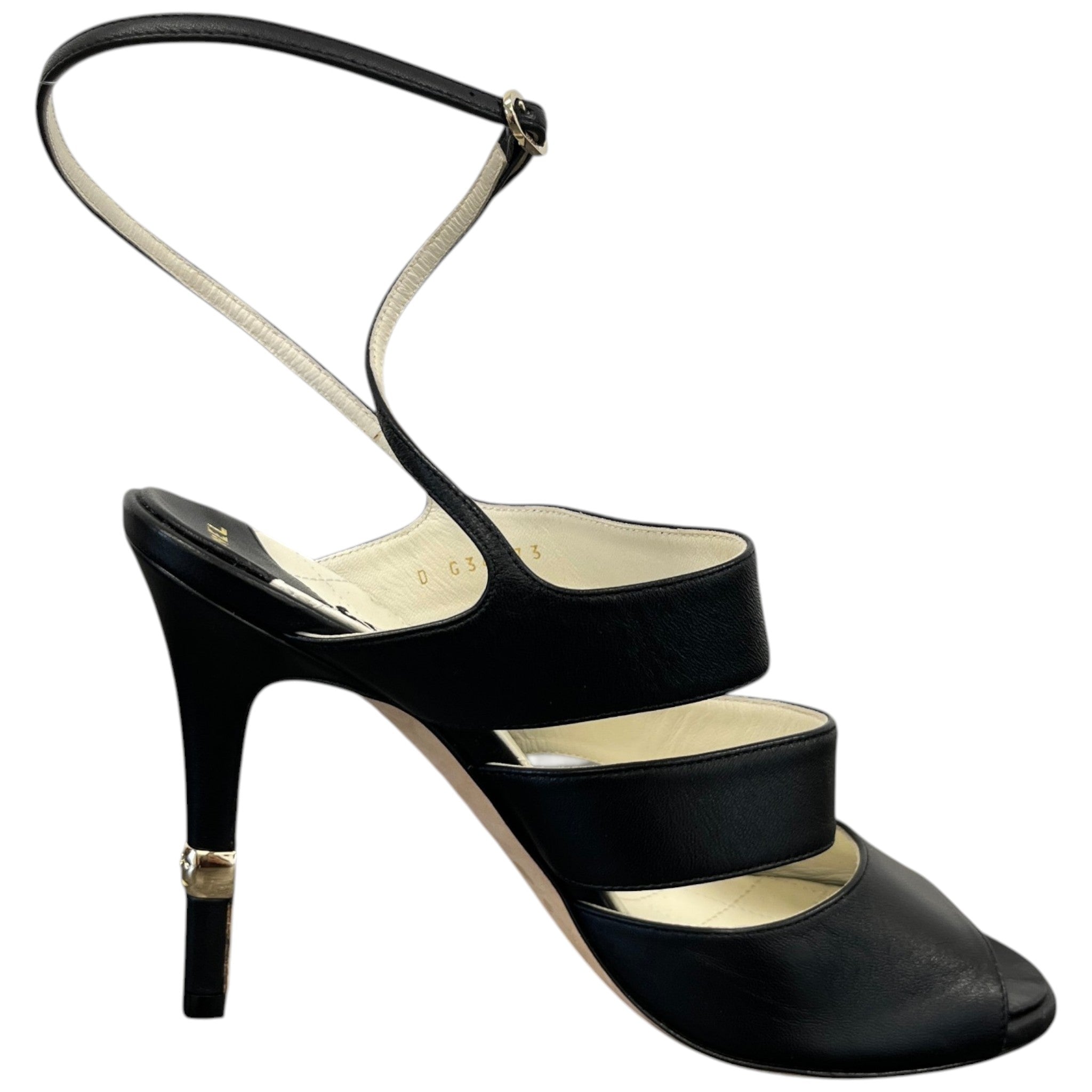 Women's Cc Logo Heels Black Size EU 39 / UK 6
