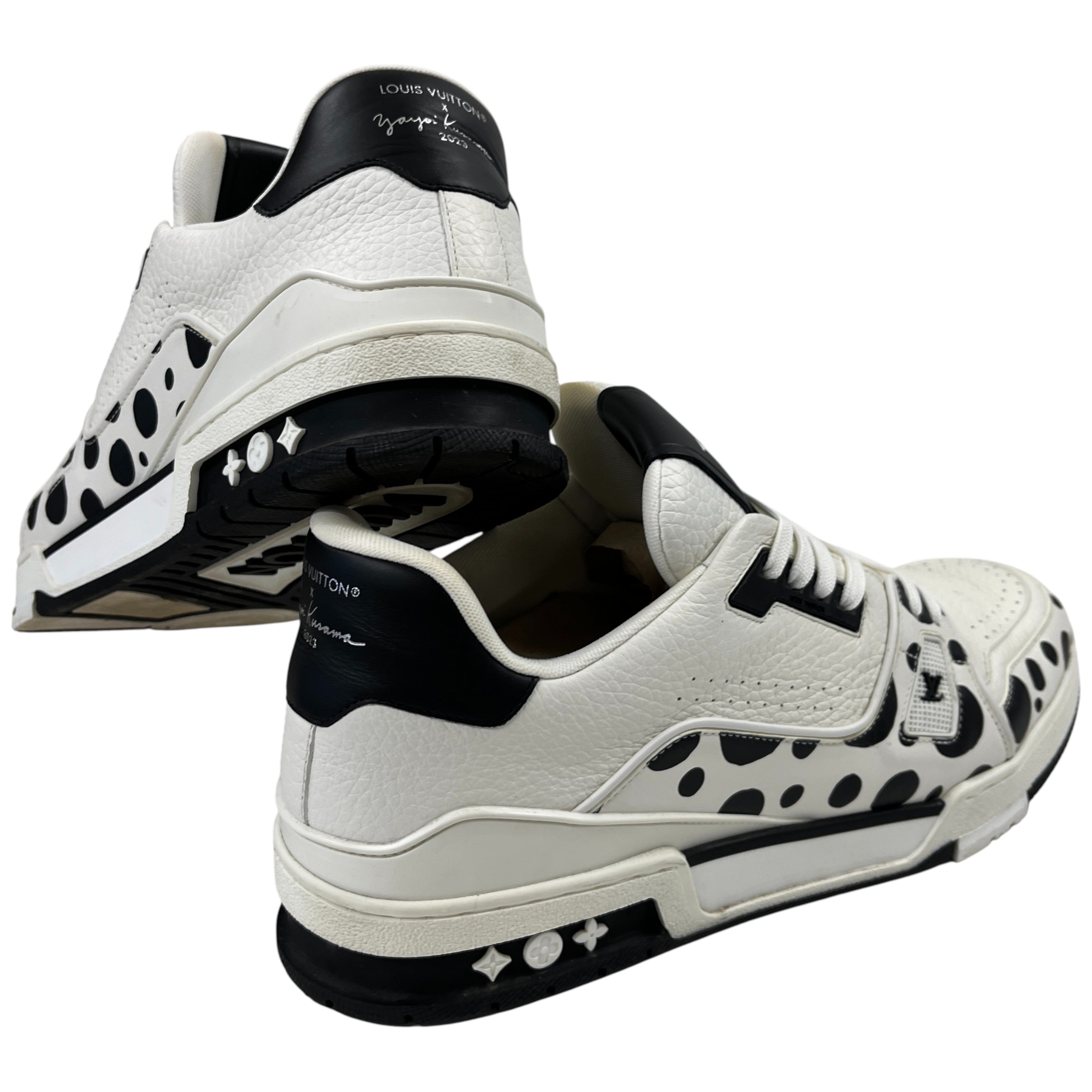 Men's X Yayoi Kusama Lv Low Trainers White Size EU 45 / UK 11