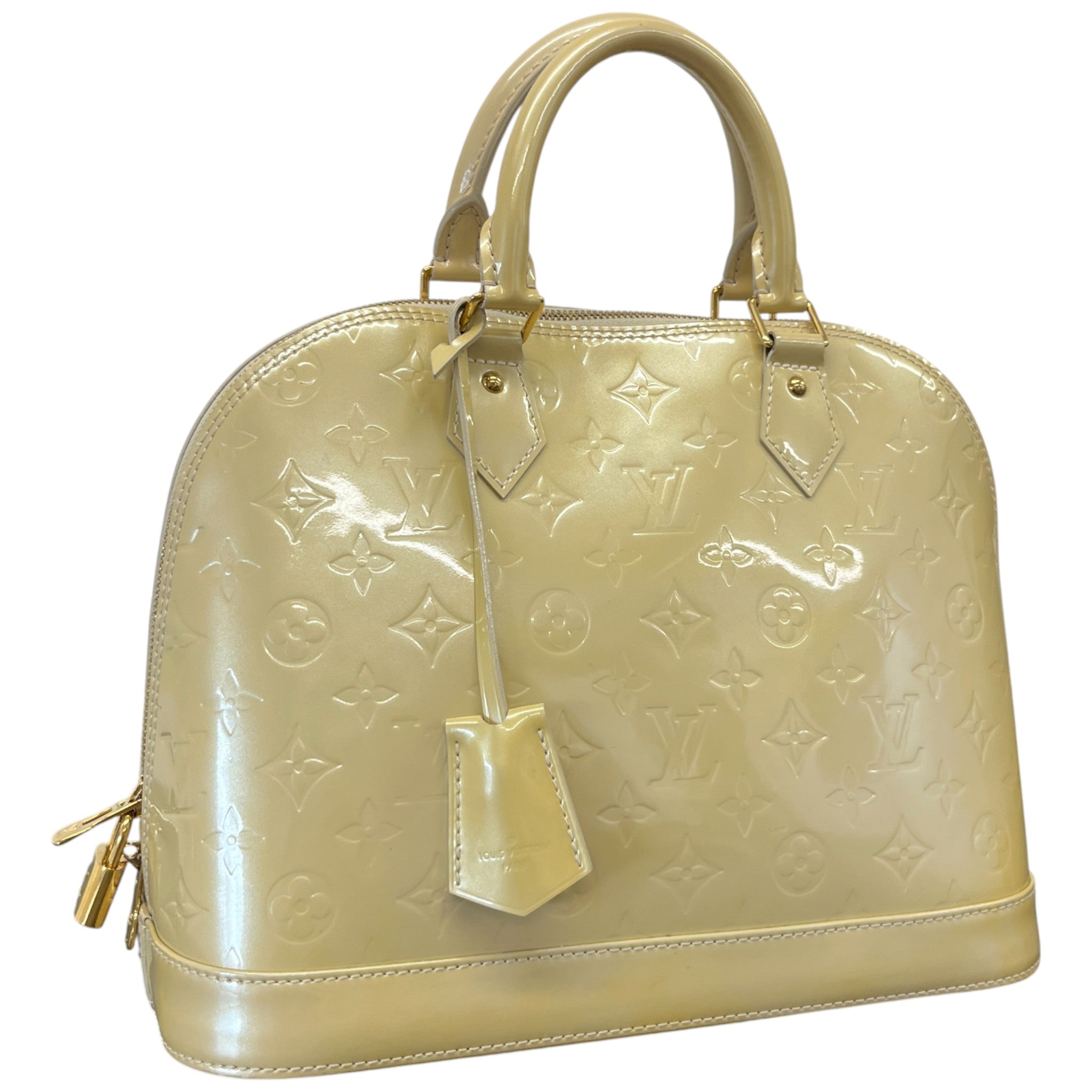 Women's Monogram Vernis Alma Pm Handbag Yellow