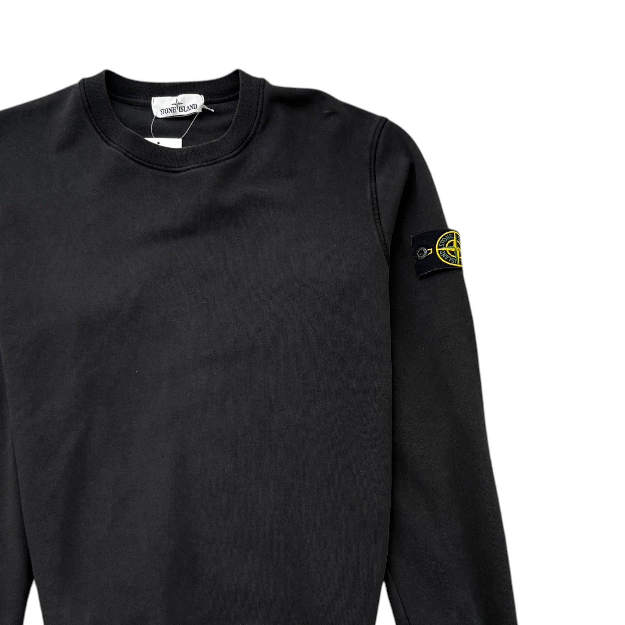 Men's Applique Logo Sweatshirt Black Size L