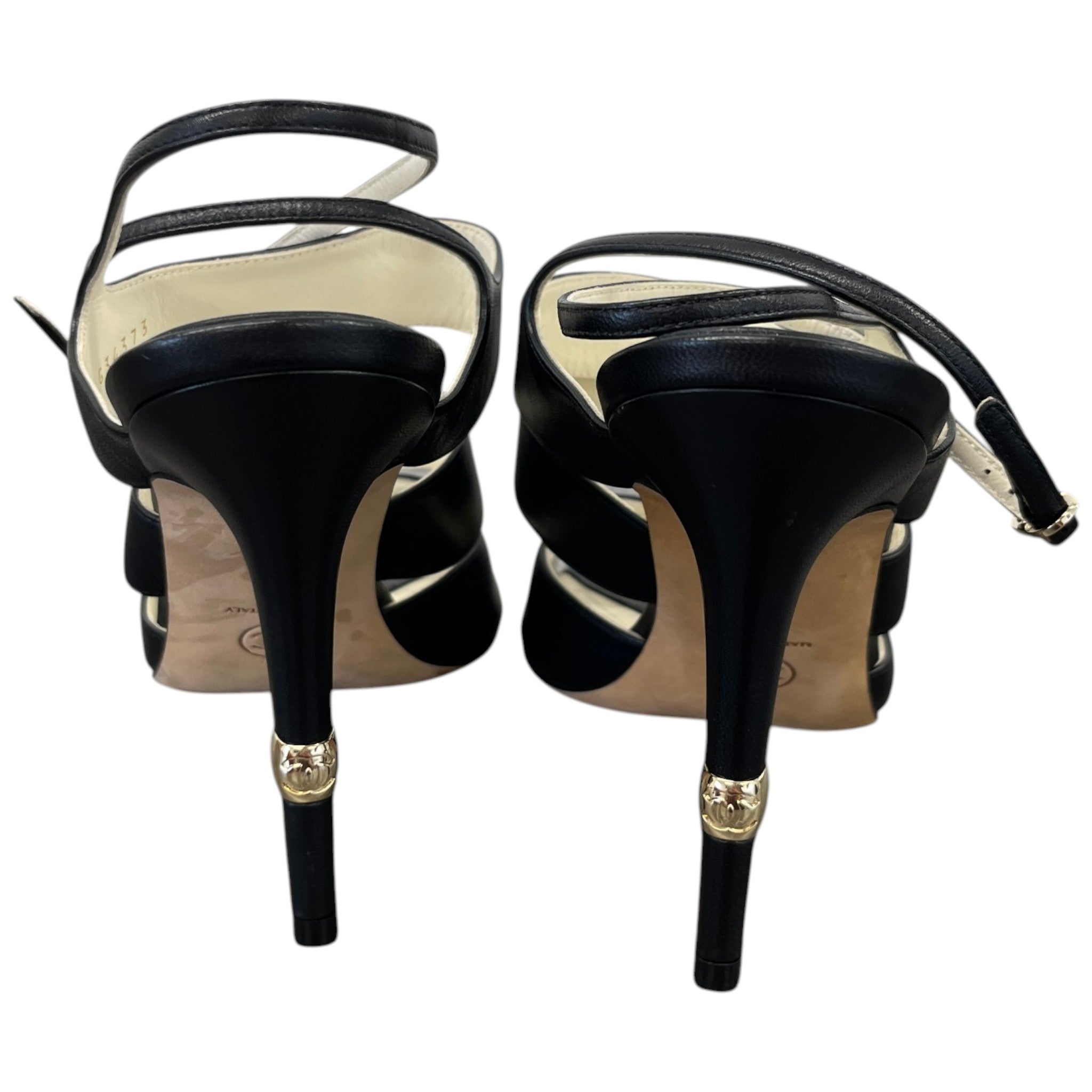 Women's Cc Logo Heels Black Size EU 39 / UK 6