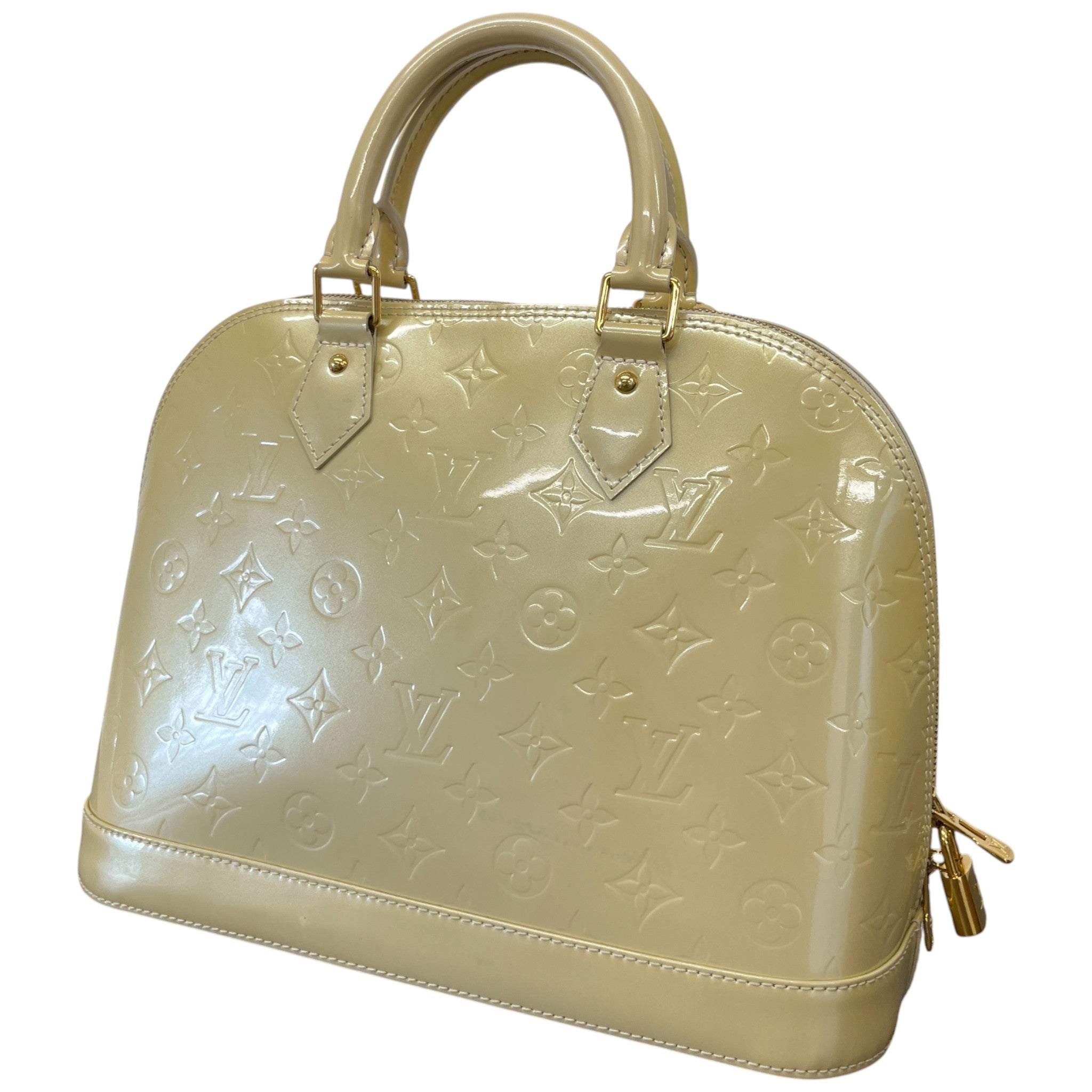 Women's Monogram Vernis Alma Pm Handbag Yellow