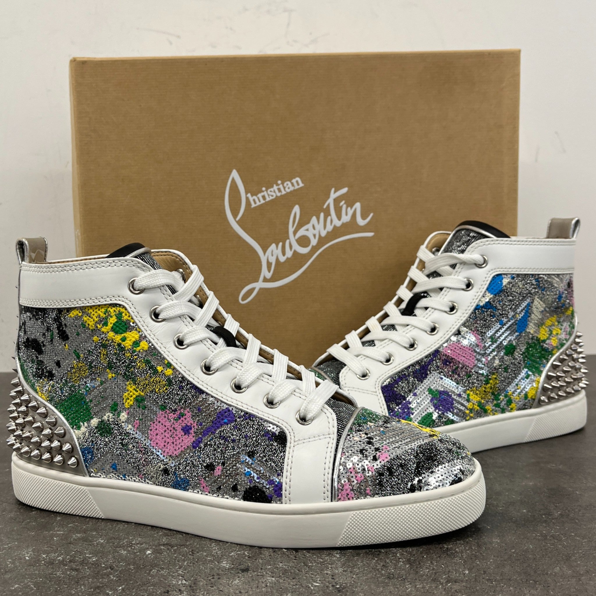 Men's Lou Spikes Flat Paill High Trainers Multi-Coloured Size EU 40.5 / UK 6.5