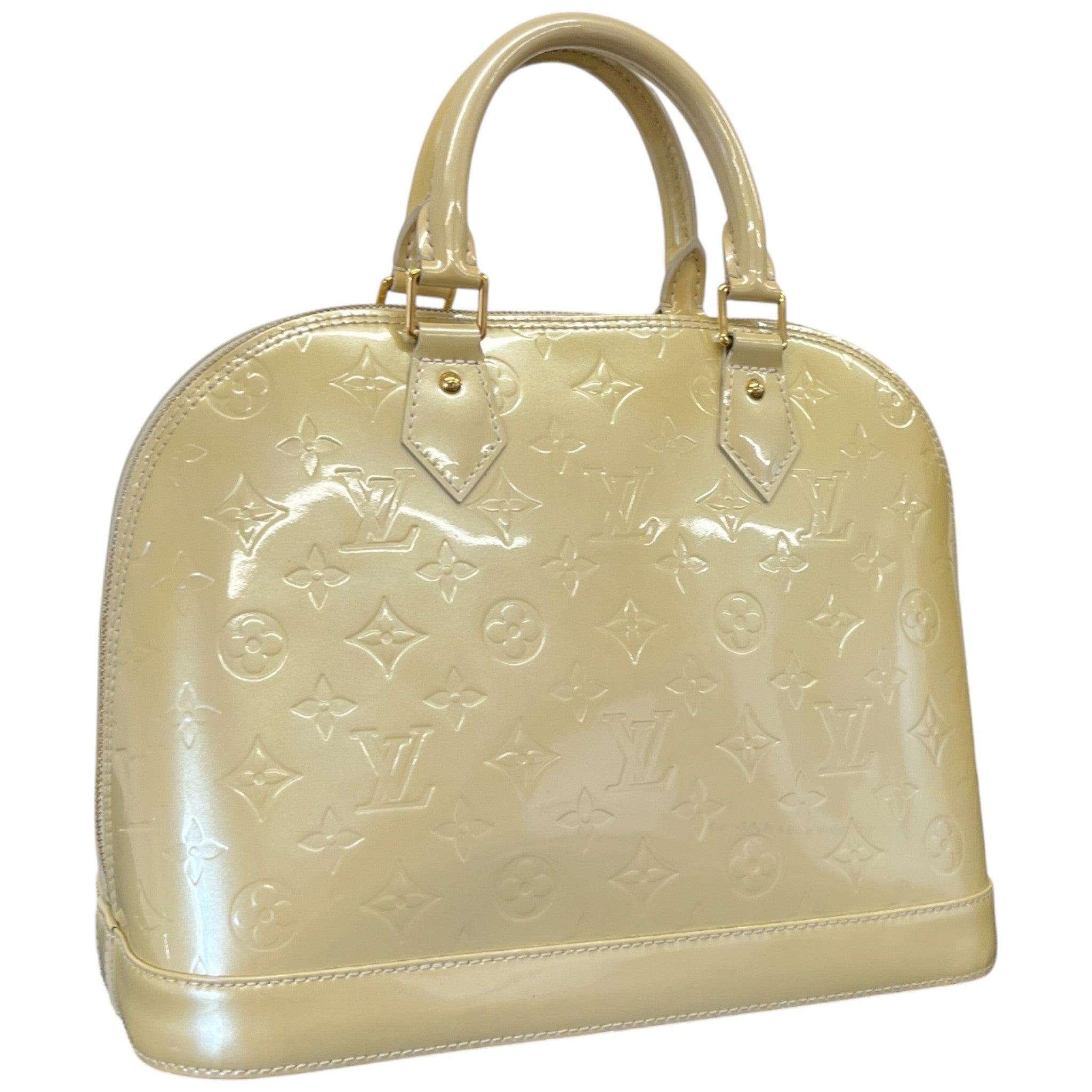 Women's Monogram Vernis Alma Pm Handbag Yellow
