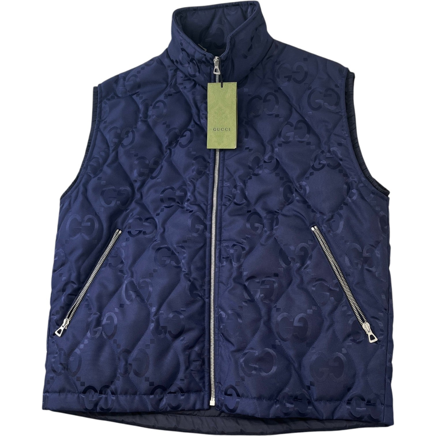 Men's Gg Jumbo Gilet Navy Size IT 46 / S