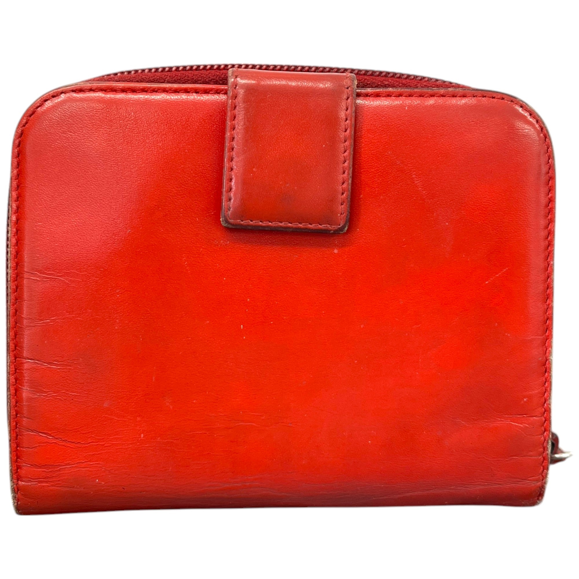 Men's Embossed Logo Purse Red
