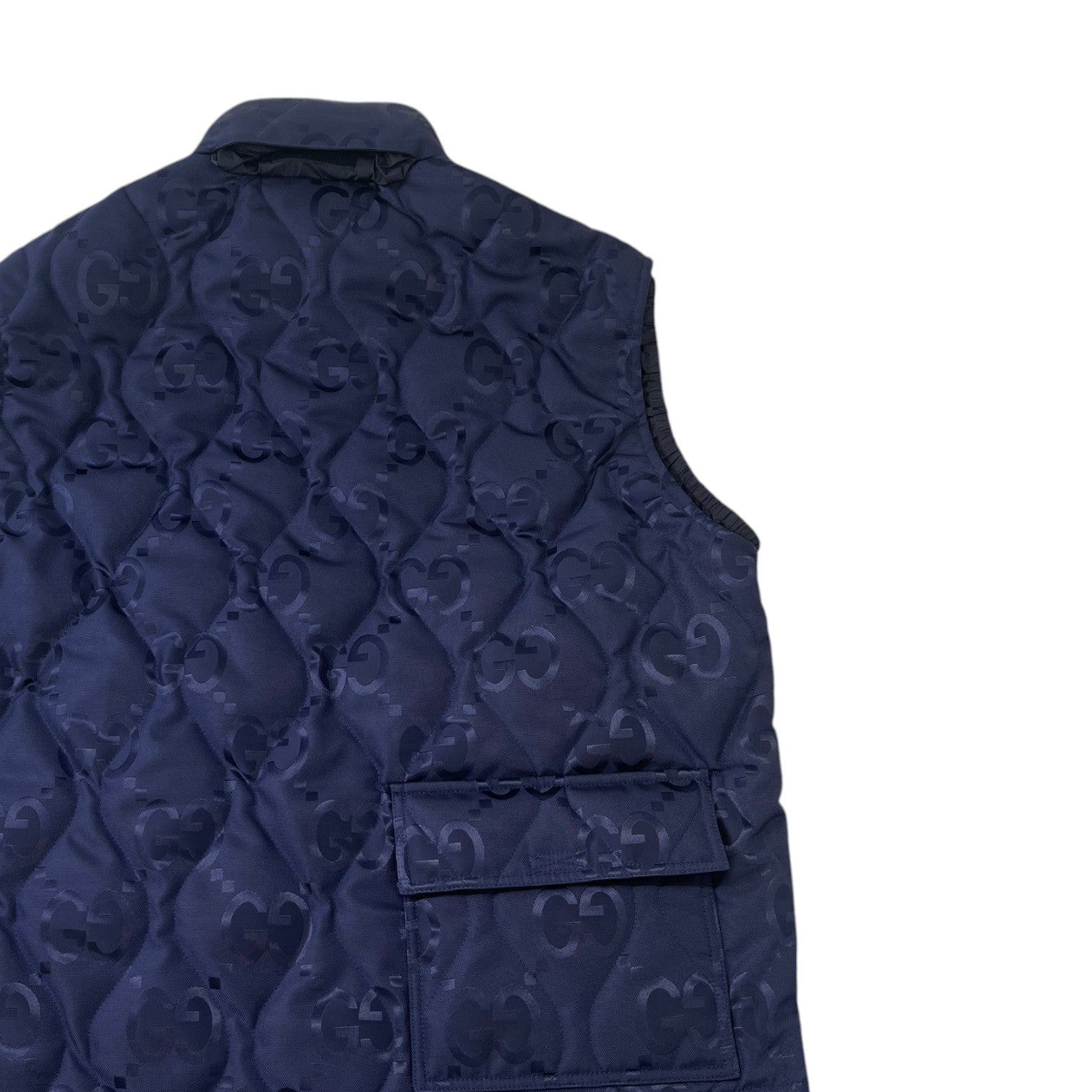 Men's Gg Jumbo Gilet Navy Size IT 46 / S