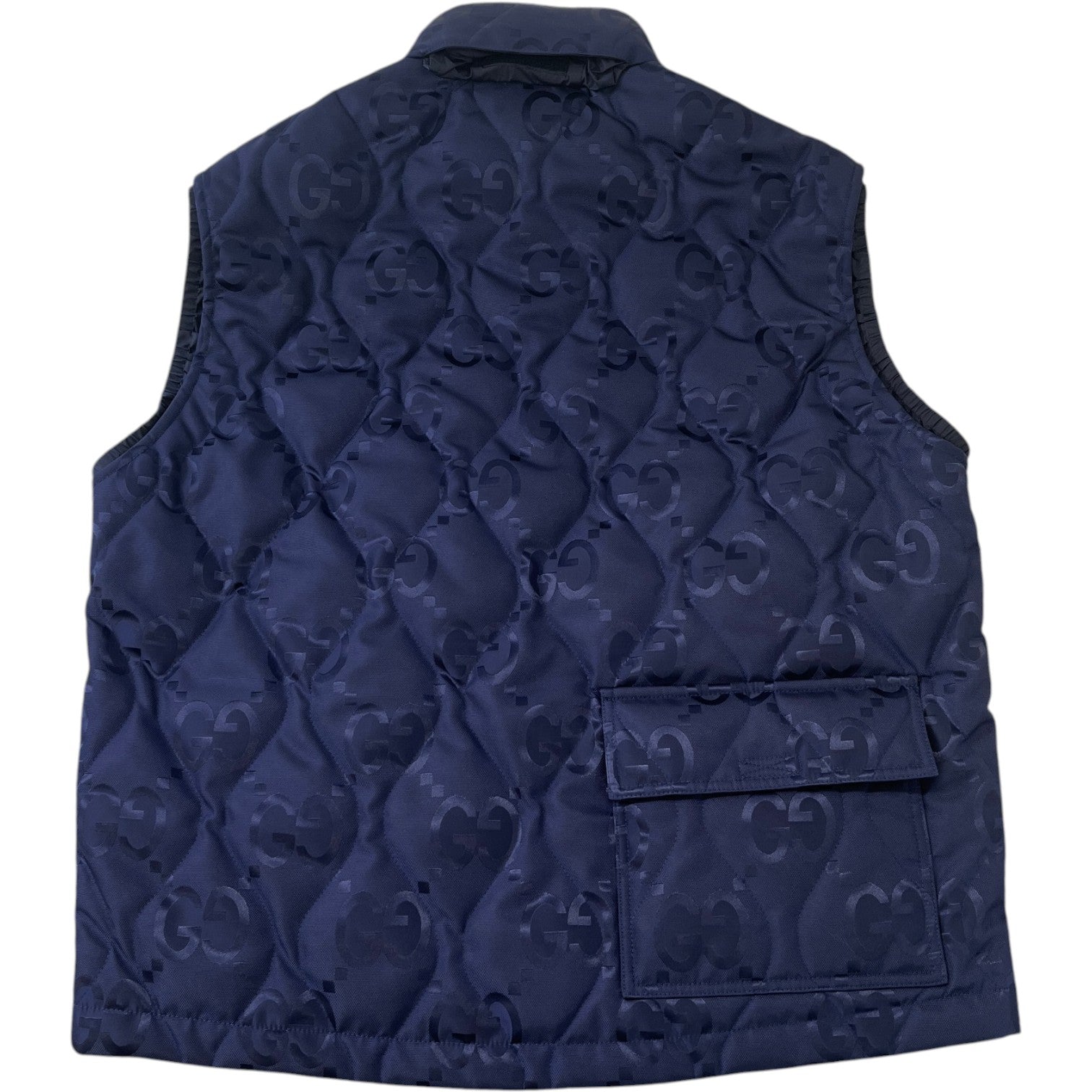 Men's Gg Jumbo Gilet Navy Size IT 46 / S