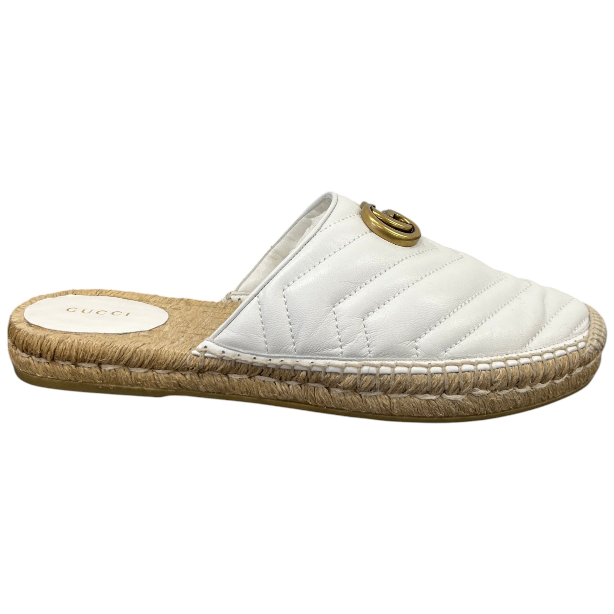 Women's Gg Marmont Espadrilles White Size EU 41 / UK 8