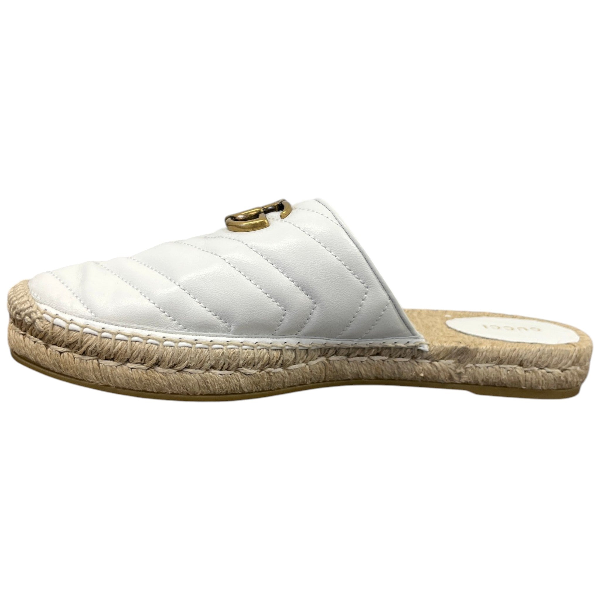 Women's Gg Marmont Espadrilles White Size EU 41 / UK 8