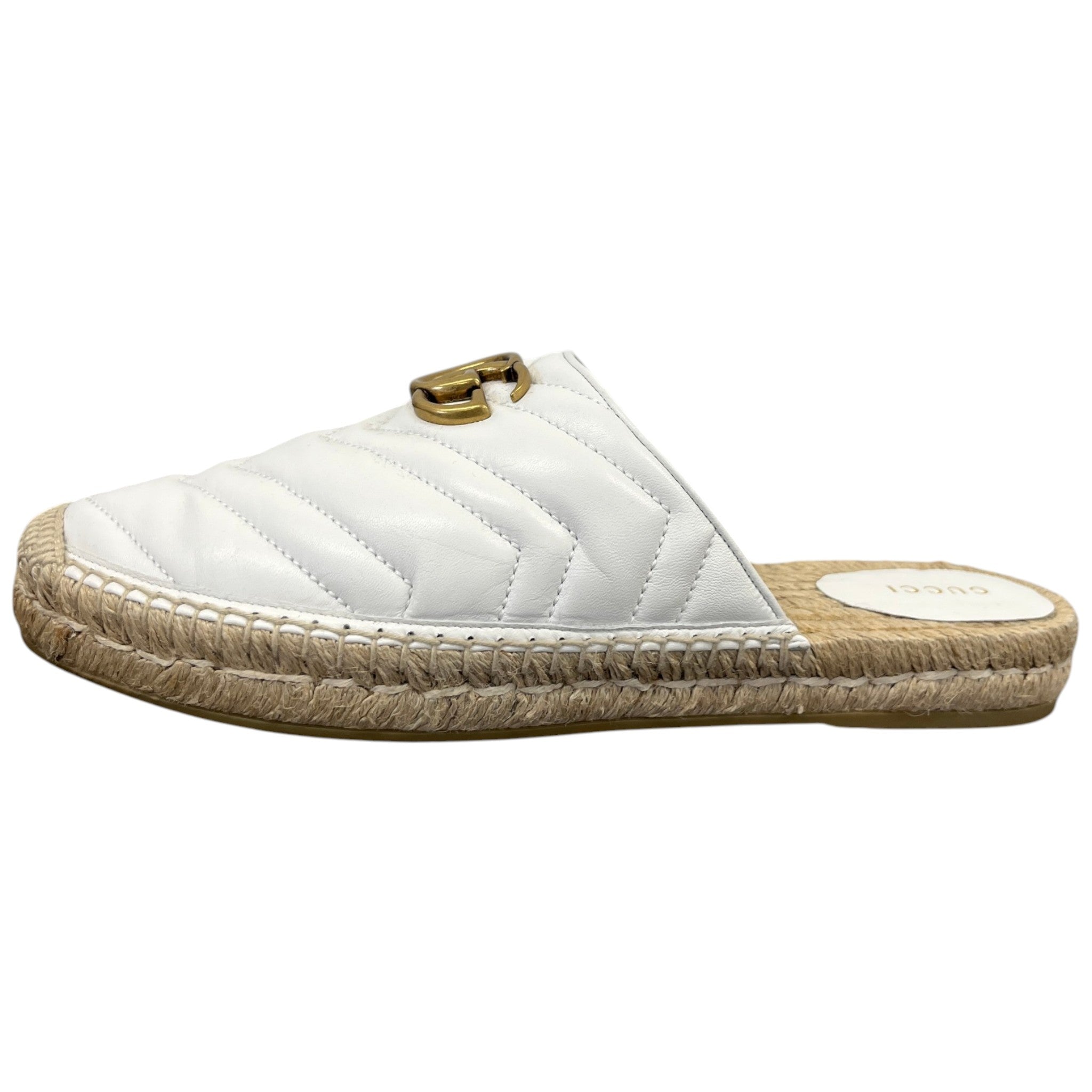 Women's Gg Marmont Espadrilles White Size EU 41 / UK 8