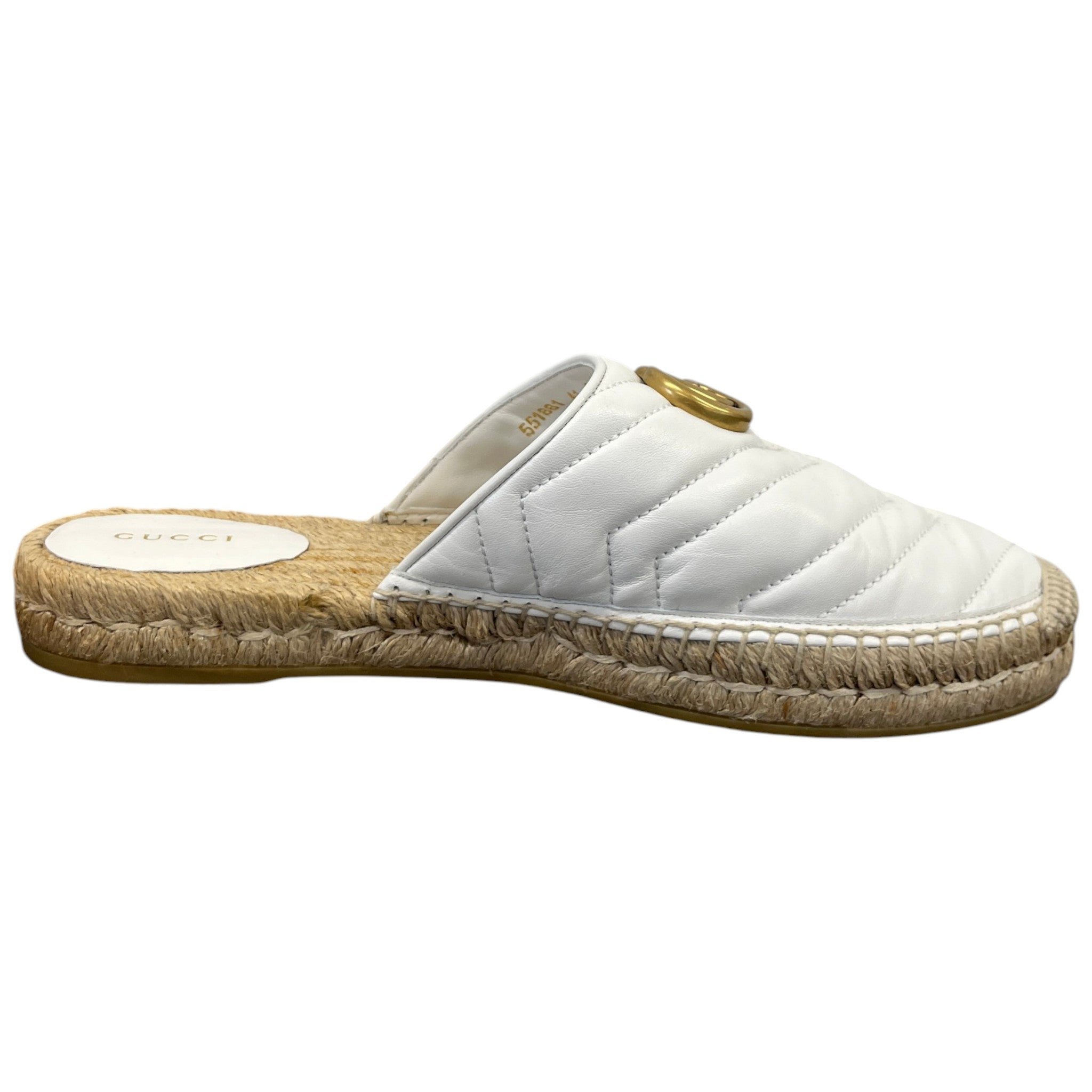 Women's Gg Marmont Espadrilles White Size EU 41 / UK 8