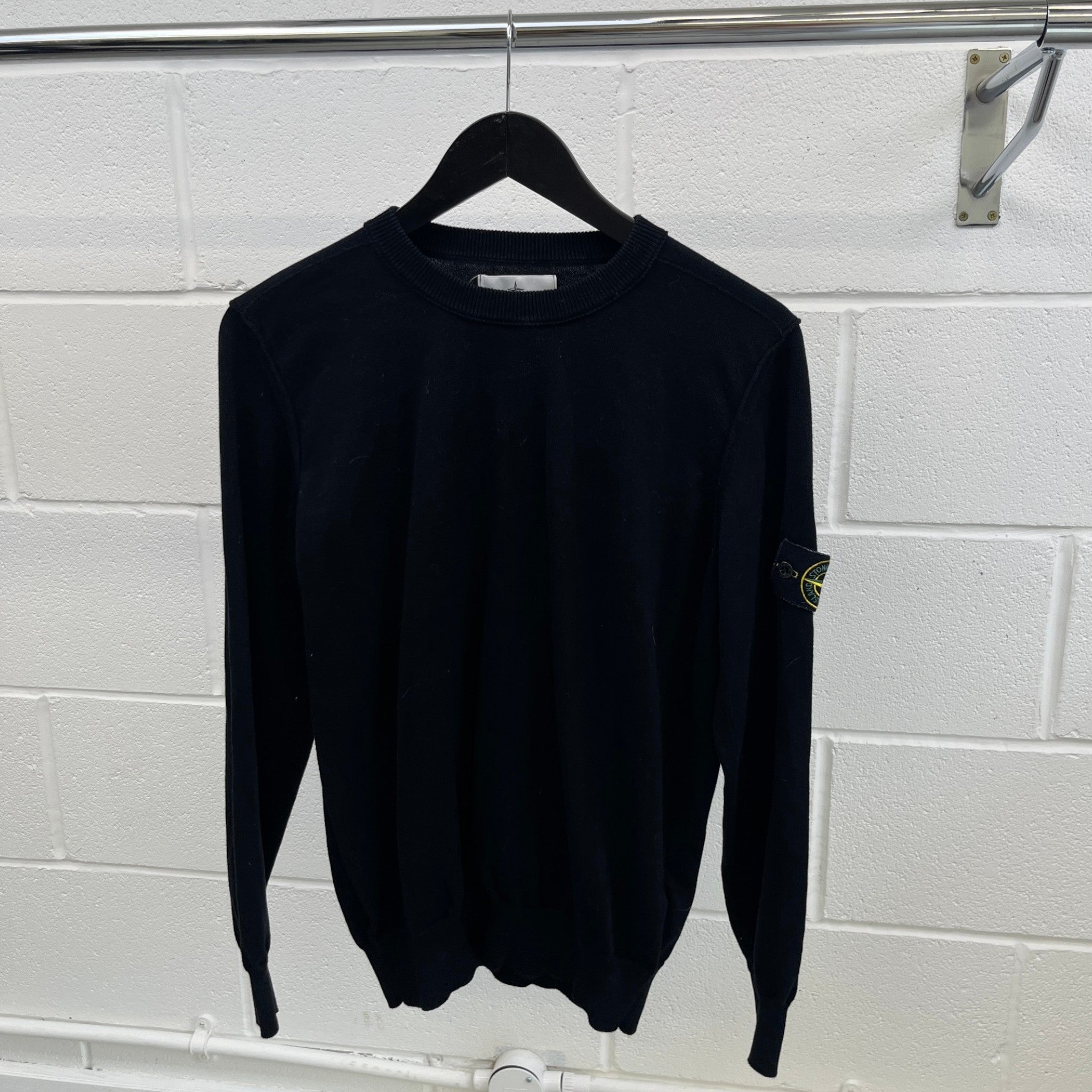 Men's Applique Logo Jumper Black Size S
