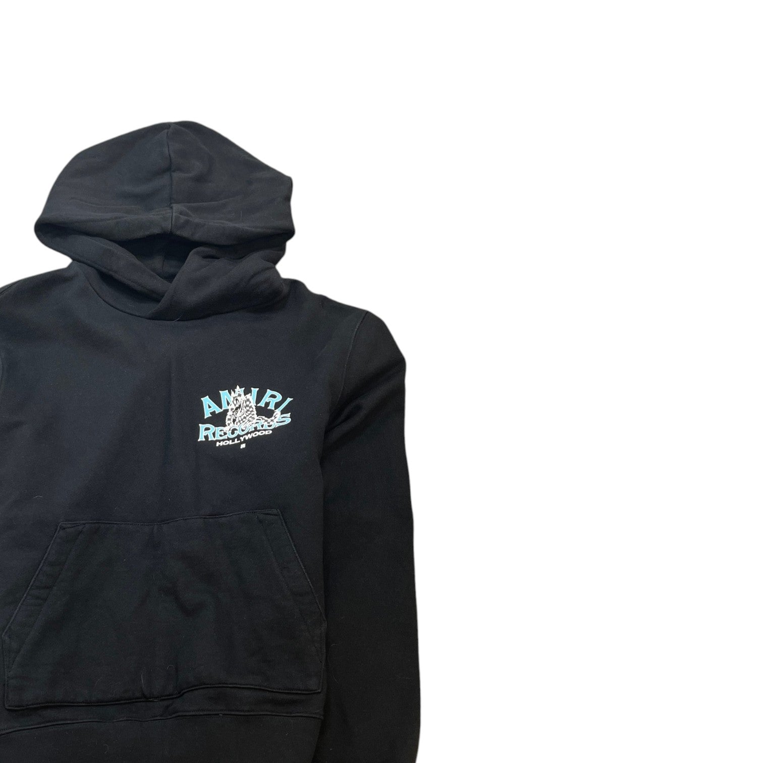 Men's Wolf Records Logo Hoodie Black Size S