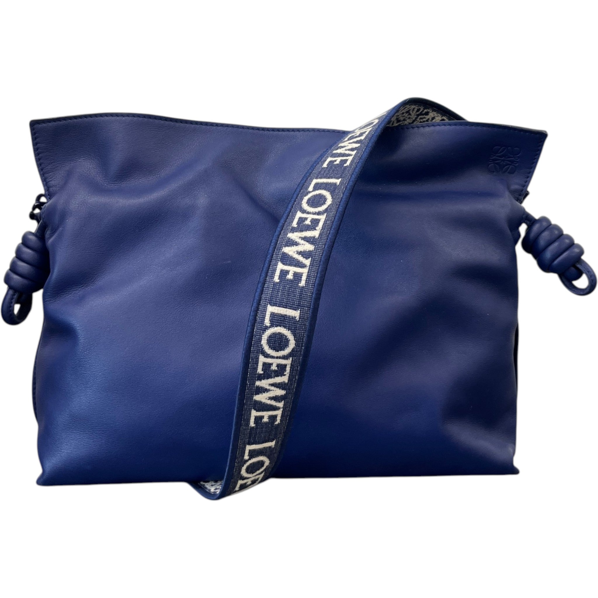 Women's Medium Coil Flamenco Calfskin Bag Blue