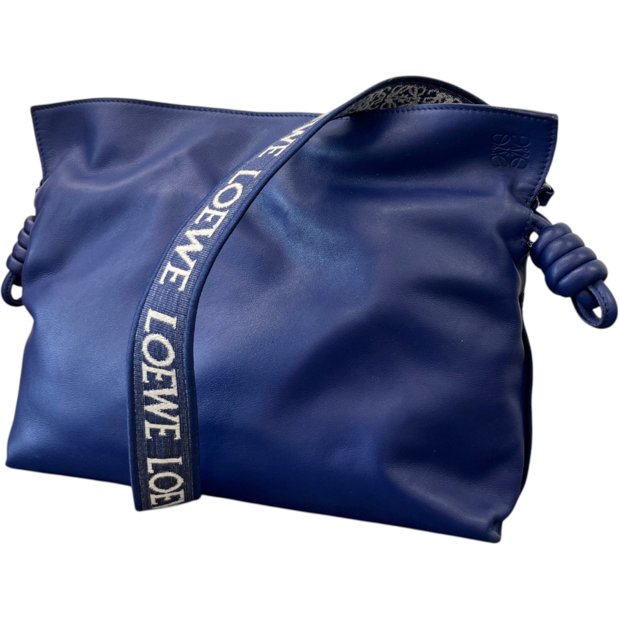 Women's Medium Coil Flamenco Calfskin Bag Blue