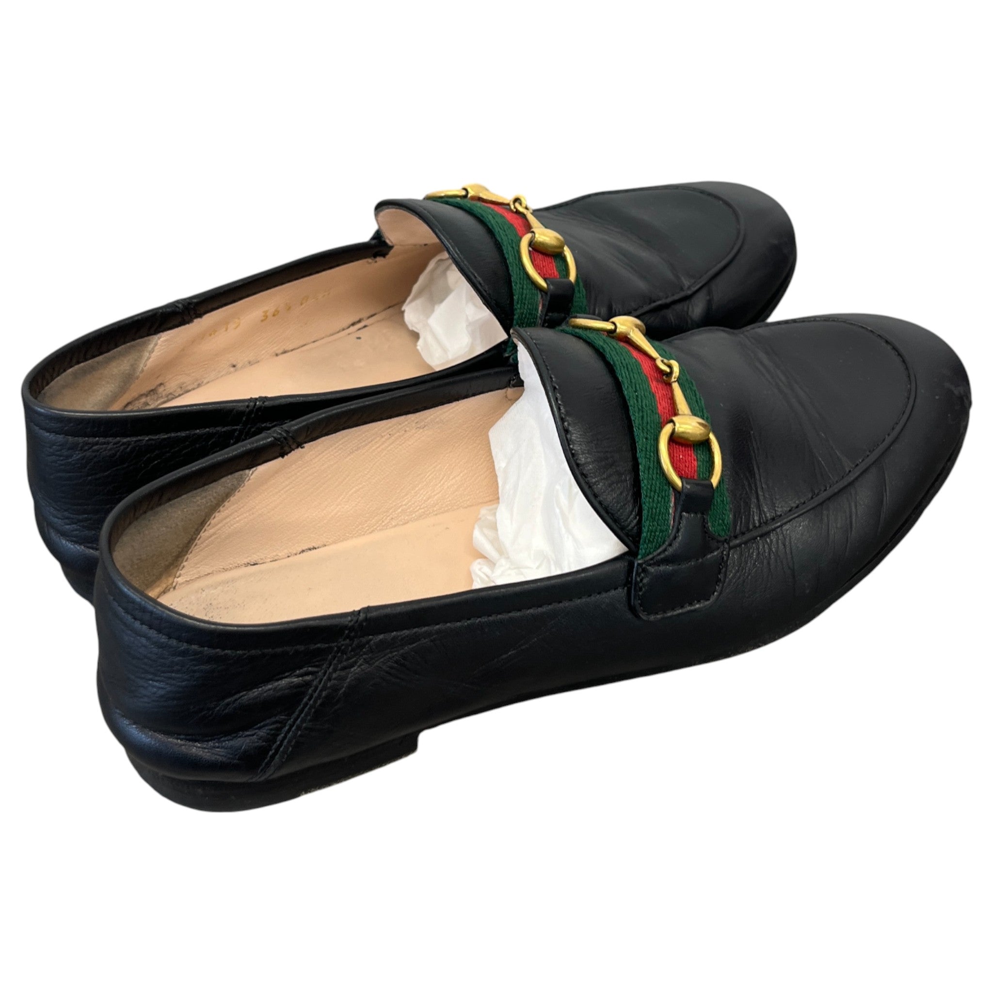 Women's Horsebit Web Loafers Black Size EU 36.5 / UK 3.5