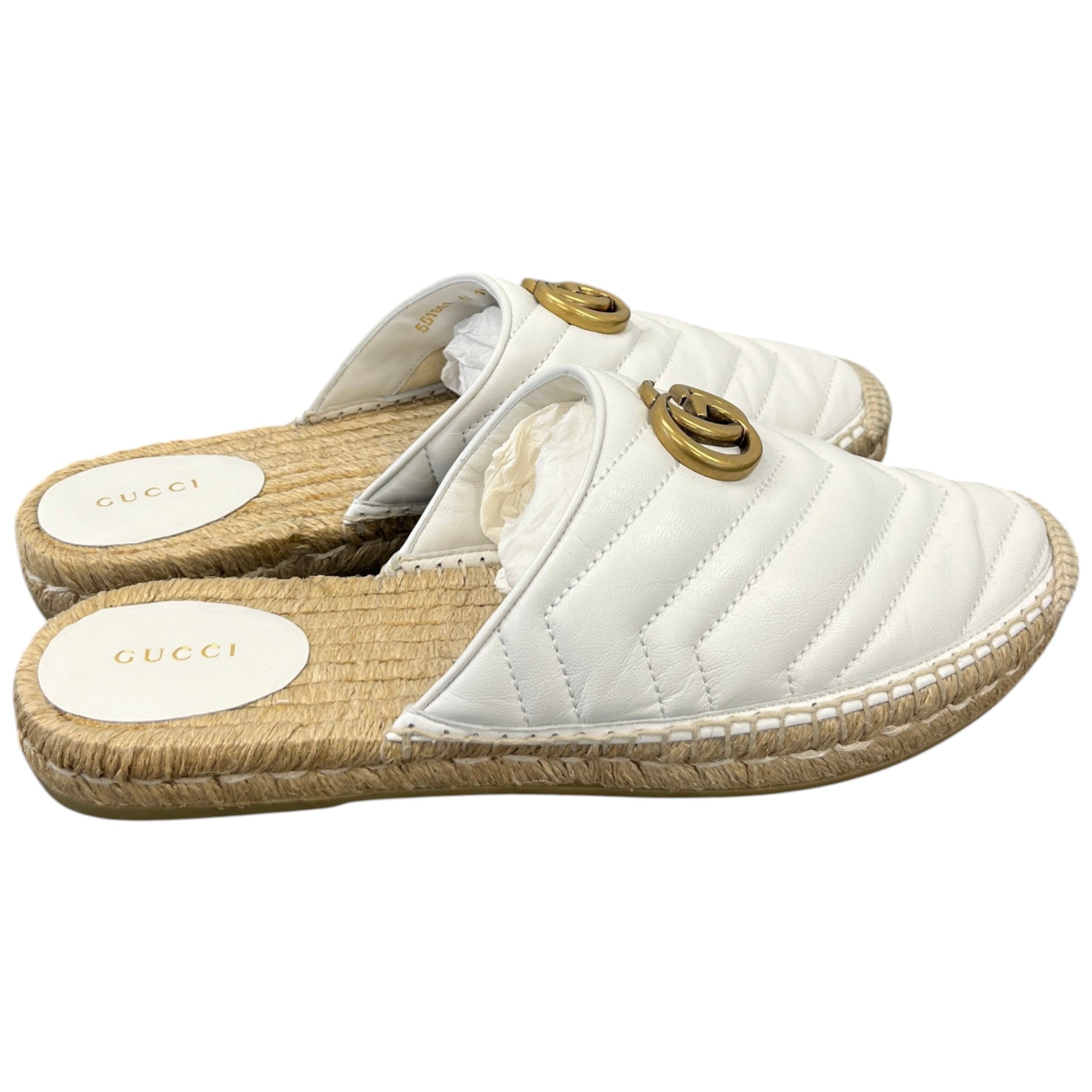 Women's Gg Marmont Espadrilles White Size EU 41 / UK 8