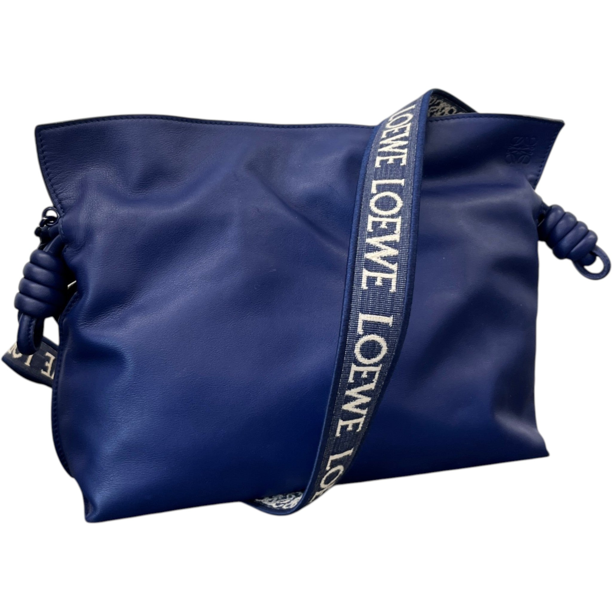 Women's Medium Coil Flamenco Calfskin Bag Blue