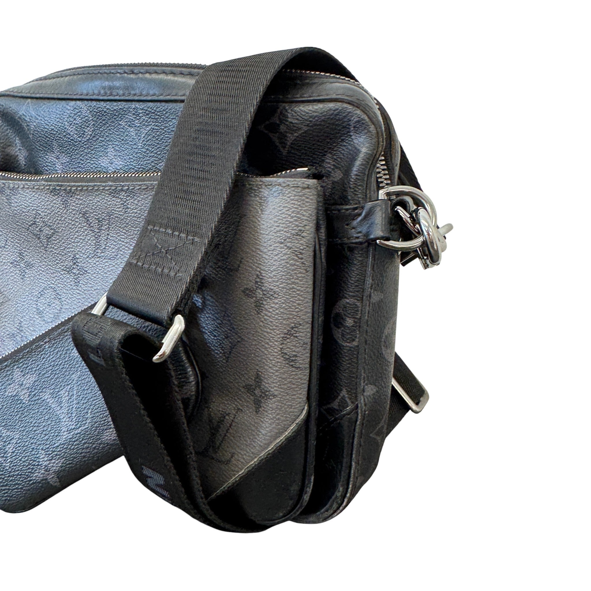 Men's Monogram Eclipse Trio Messenger Bag Black