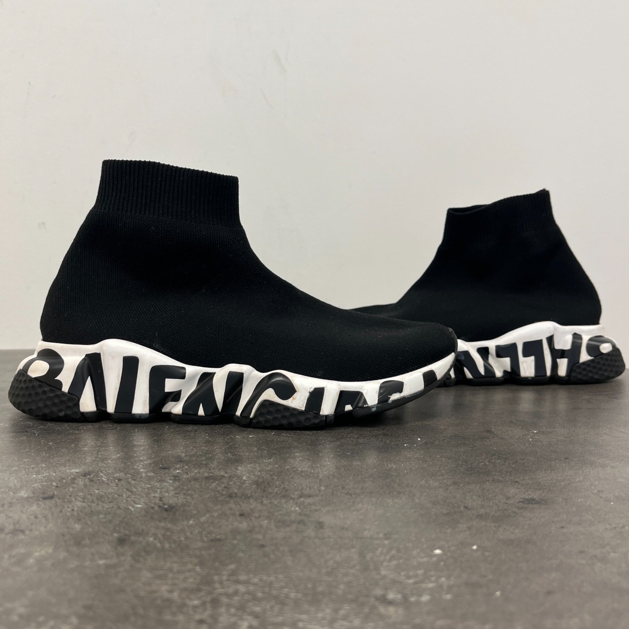 Women's Speed Sock High Trainers Black Size EU 37 / UK 4