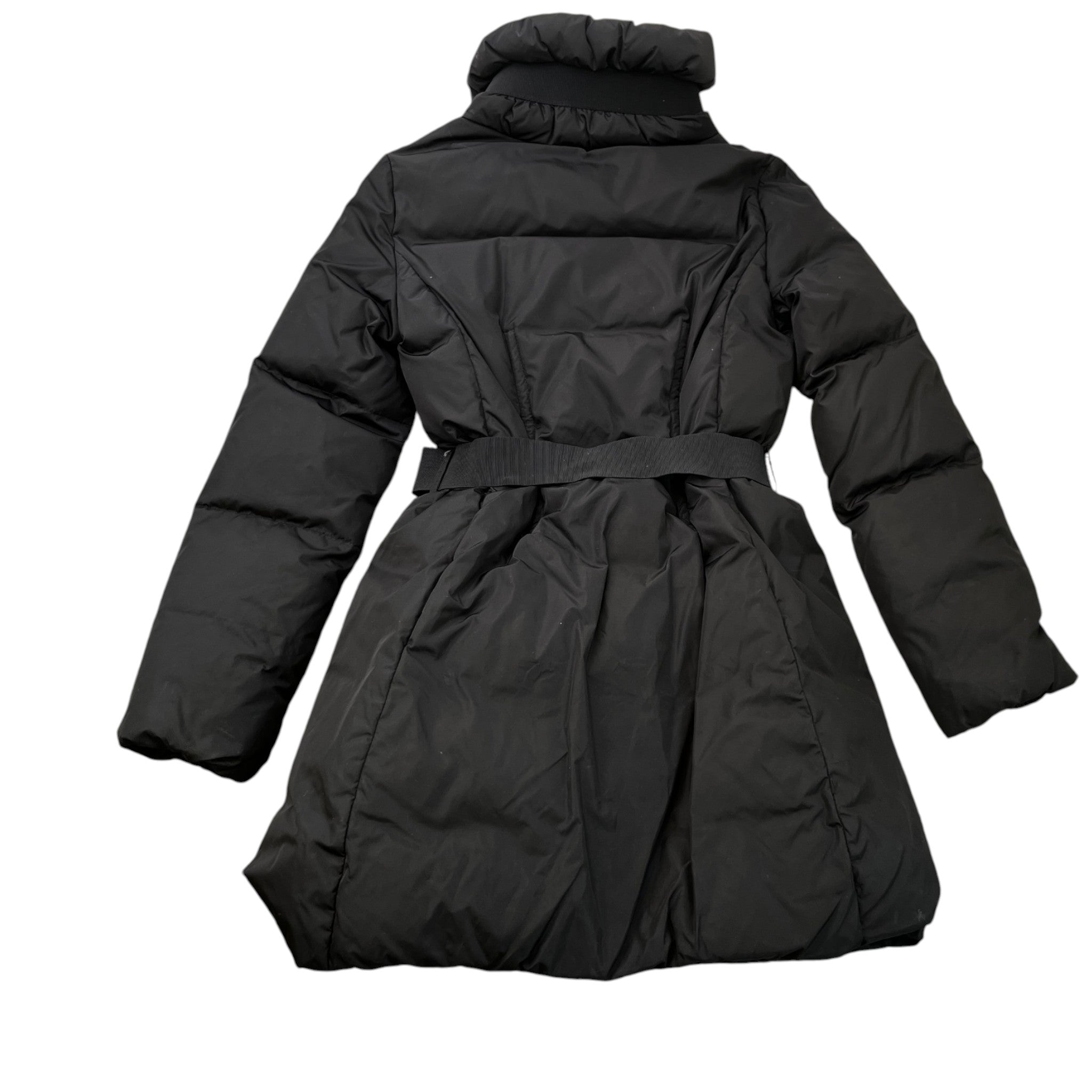 Women's Long Puffer Down Jacket Black Size Junior Age 12