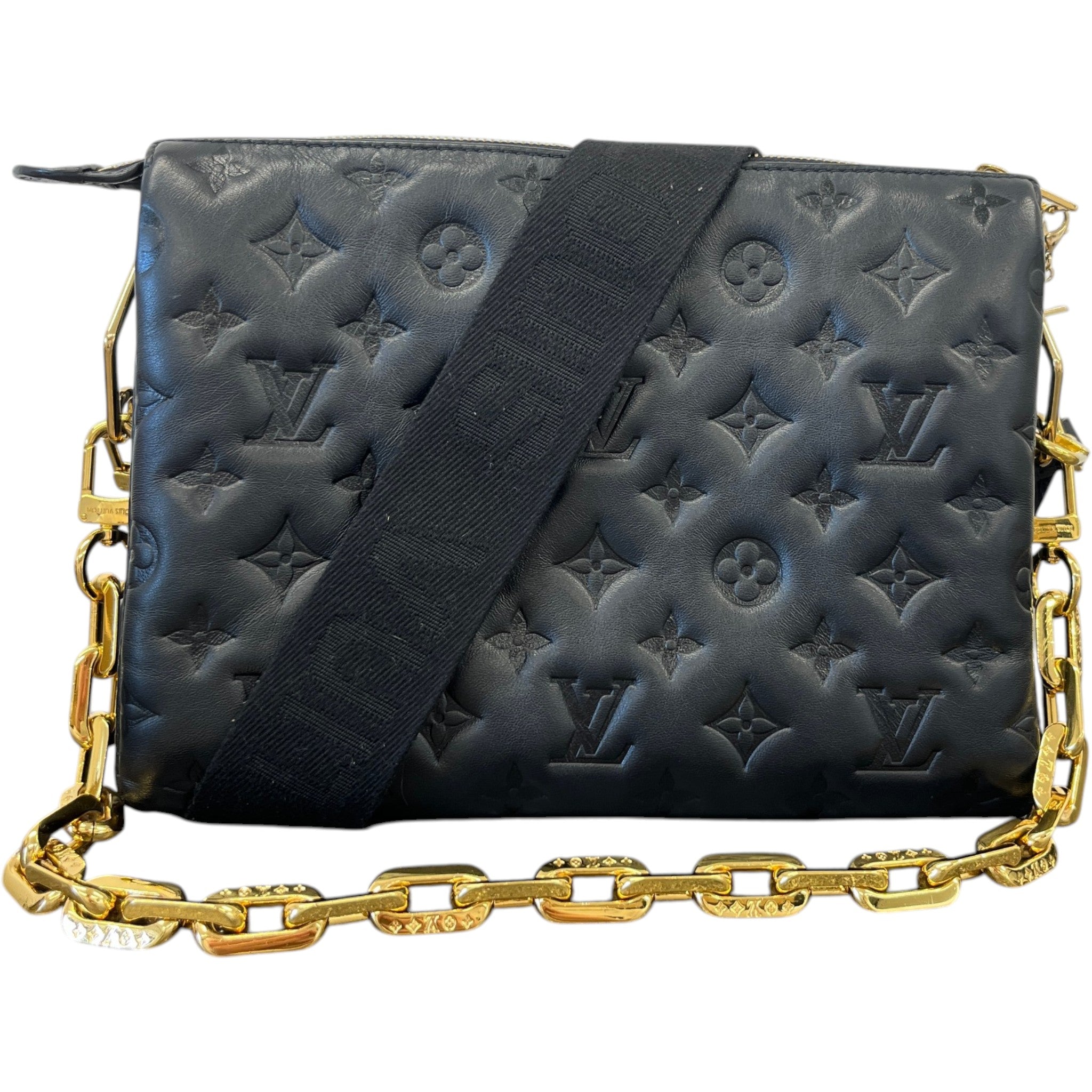 Women's Monogram Coussin Pm Bag Black