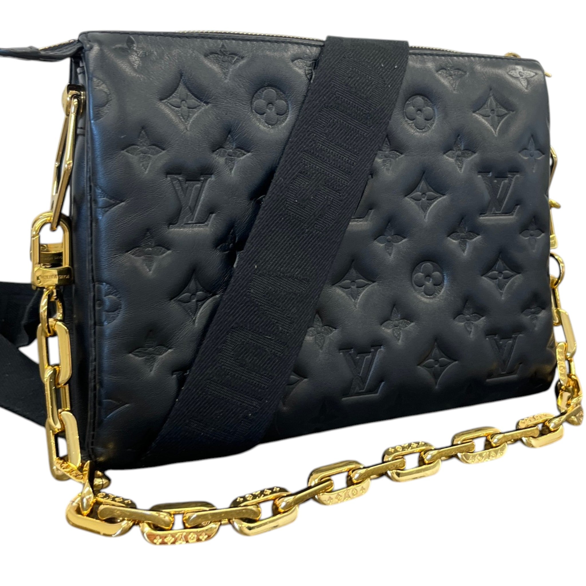 Women's Monogram Coussin Pm Bag Black