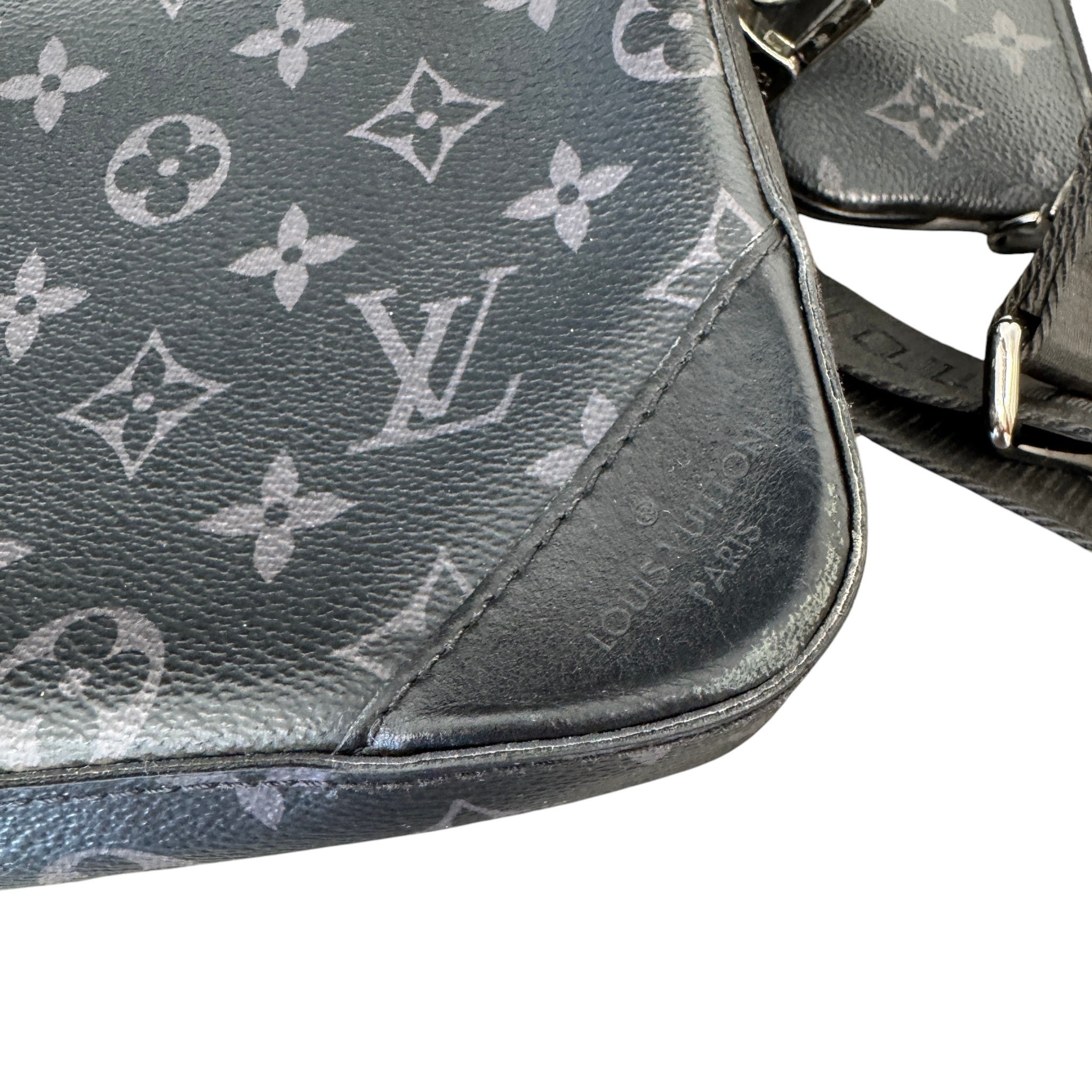 Men's Monogram Eclipse Trio Messenger Bag Black