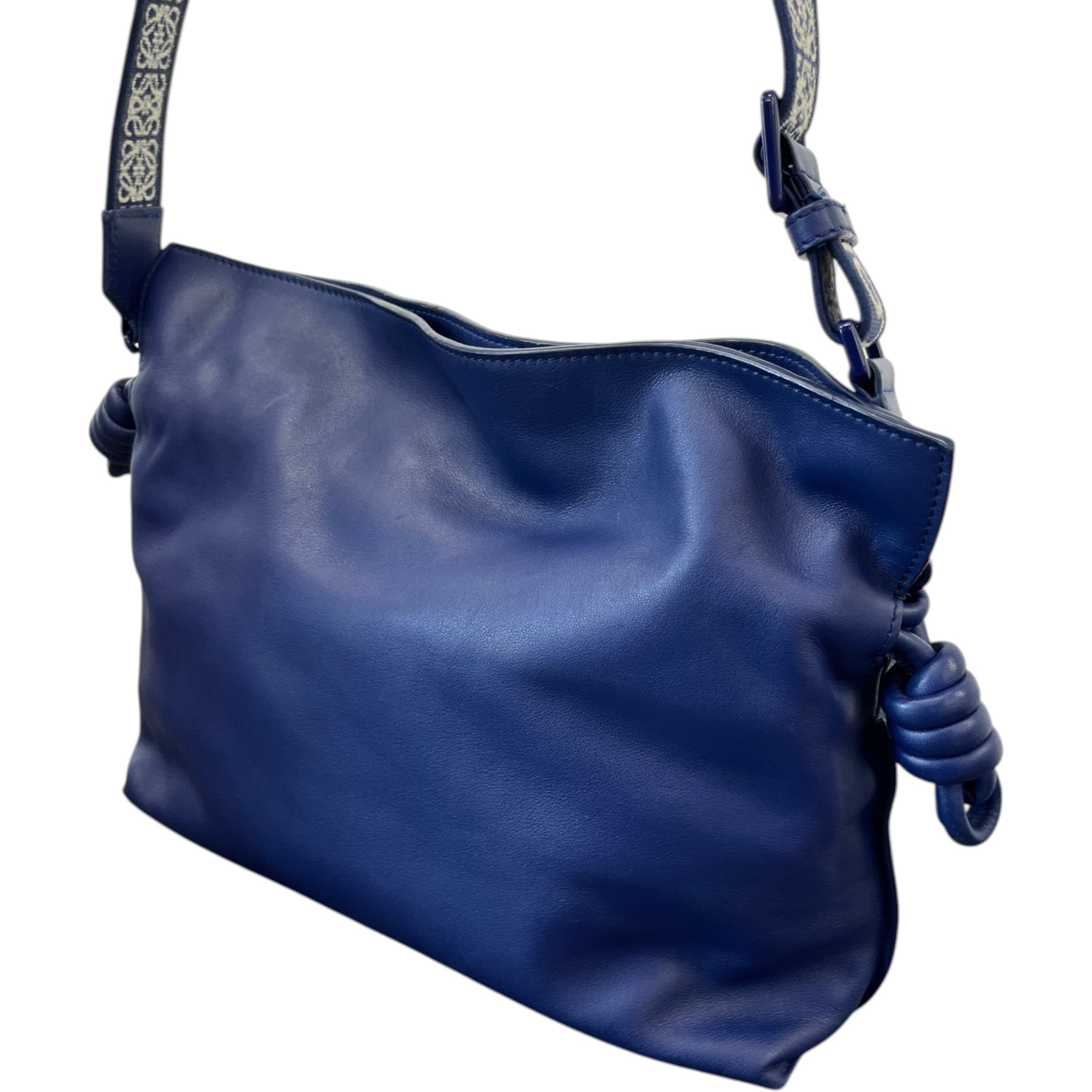 Women's Medium Coil Flamenco Calfskin Bag Blue