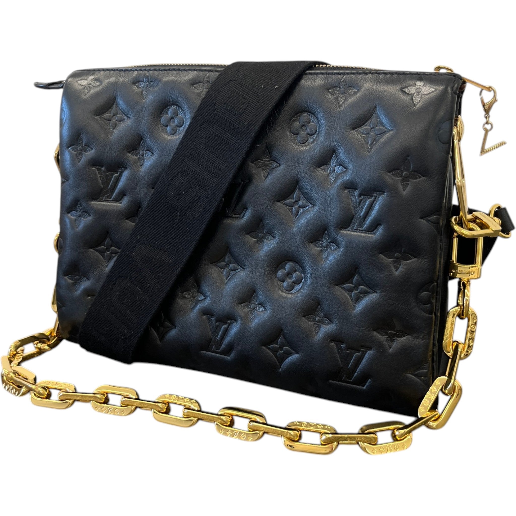 Women's Monogram Coussin Pm Bag Black