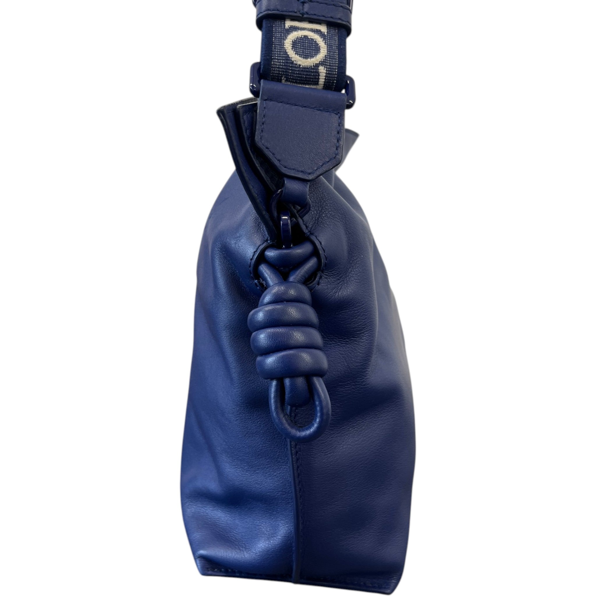 Women's Medium Coil Flamenco Calfskin Bag Blue