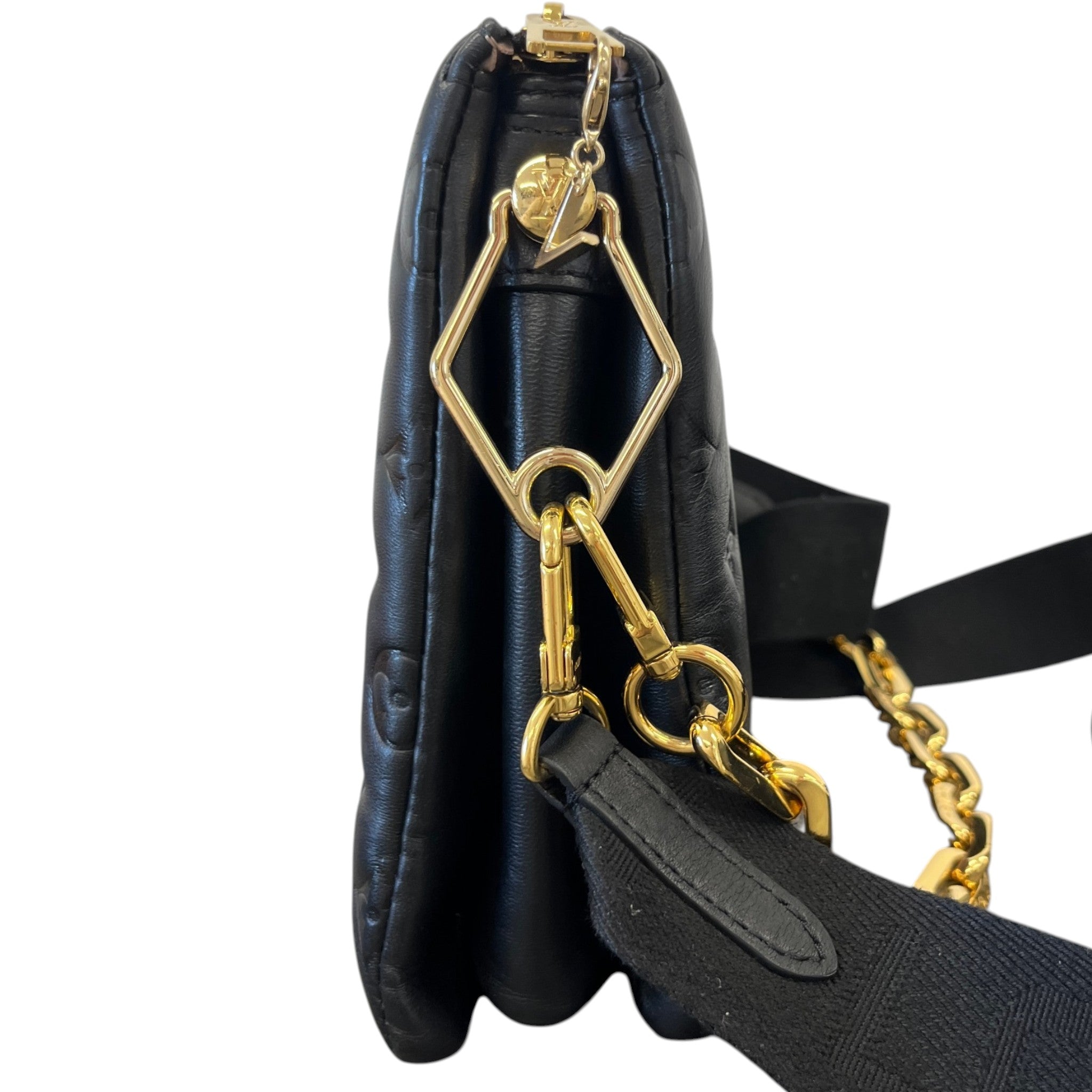 Women's Monogram Coussin Pm Bag Black