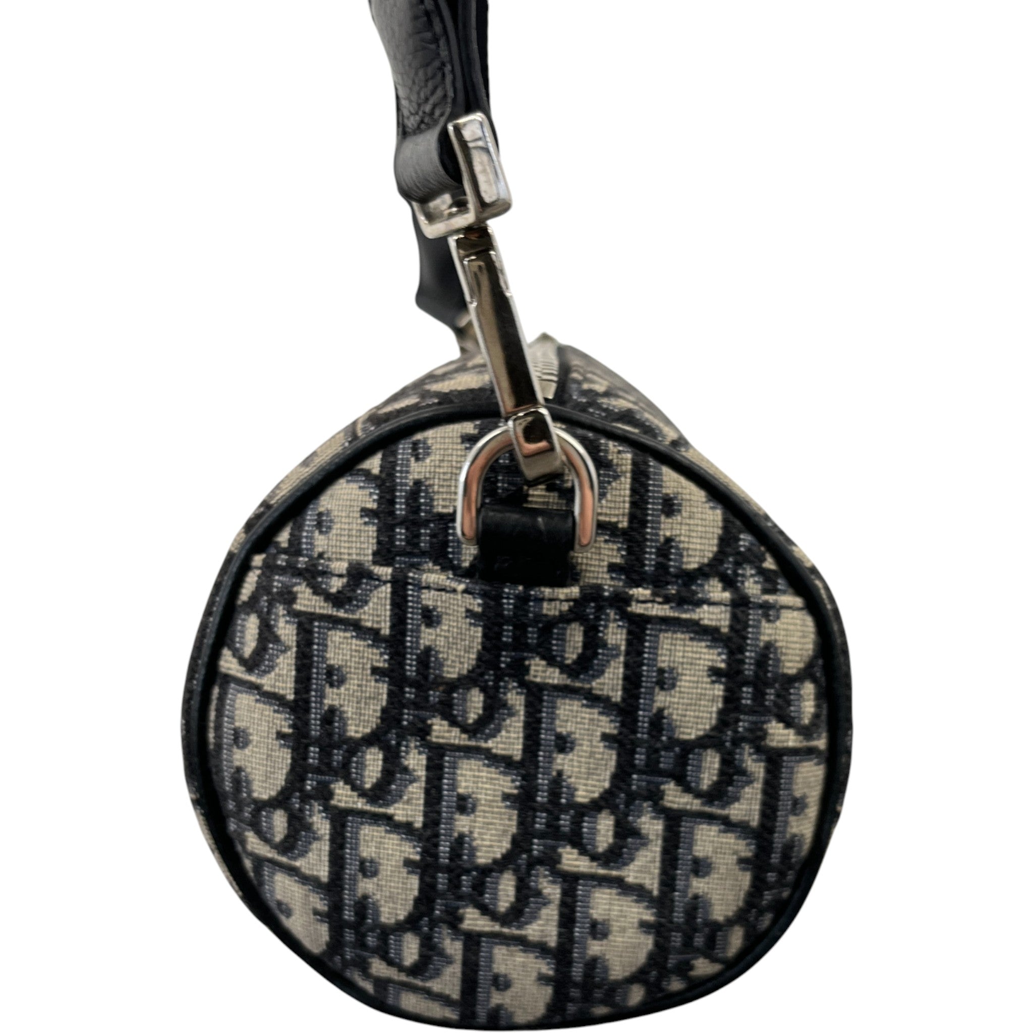 Men's Oblique Mini Roller Messenger Bag Black