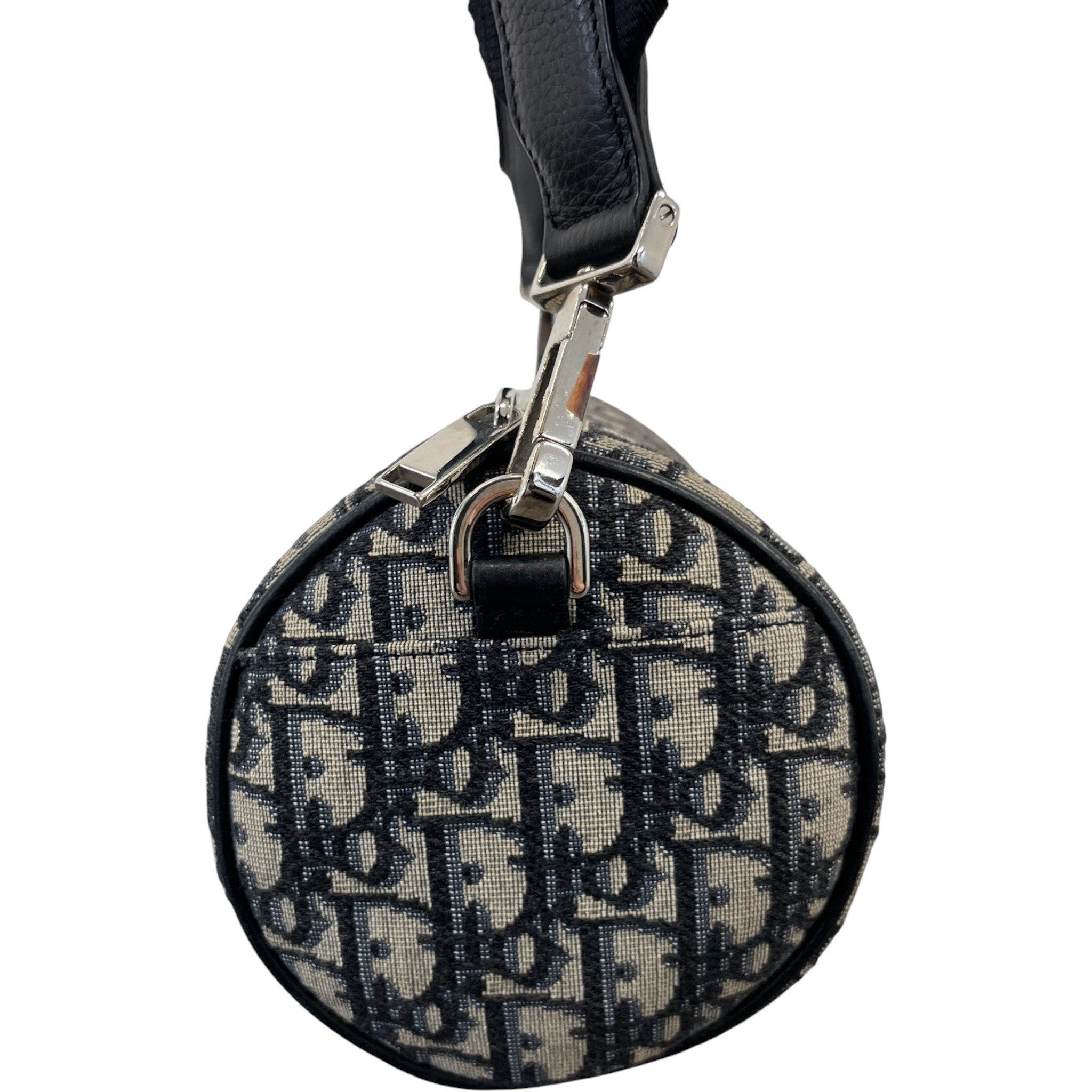 Men's Oblique Mini Roller Messenger Bag Black