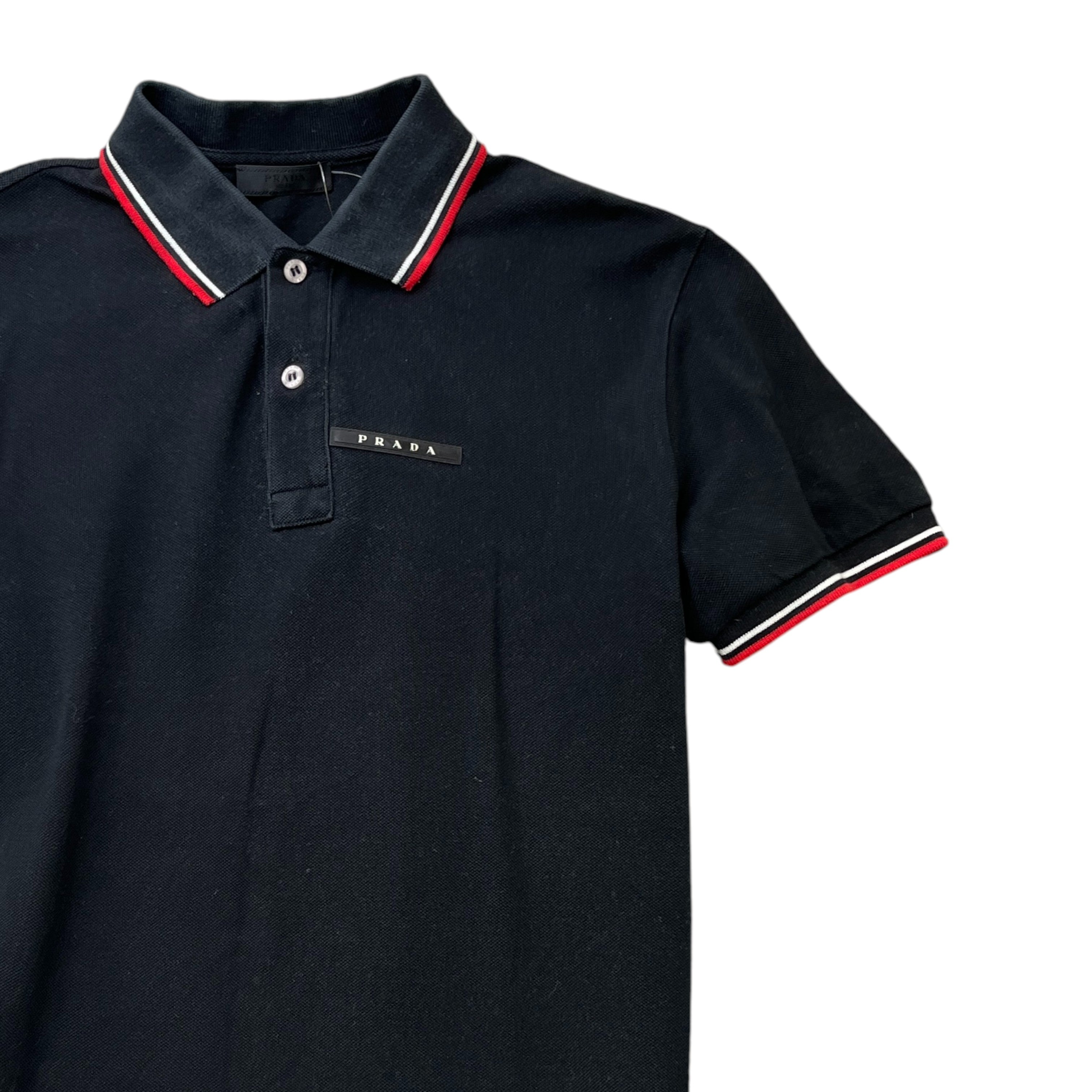 Men's Linea Rossa Polo Shirt Black Size M