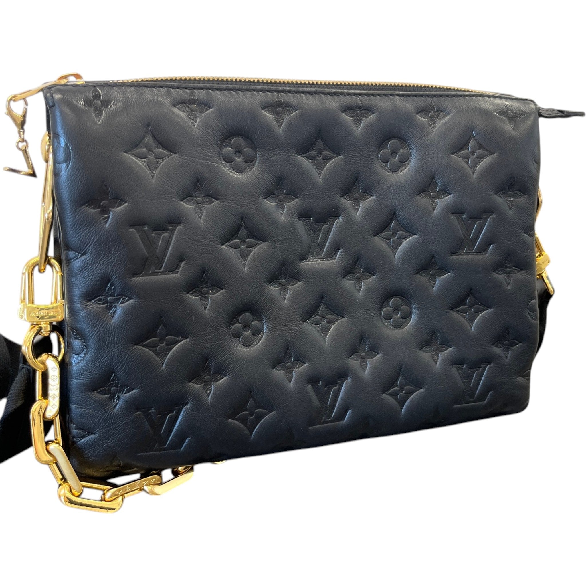 Women's Monogram Coussin Pm Bag Black