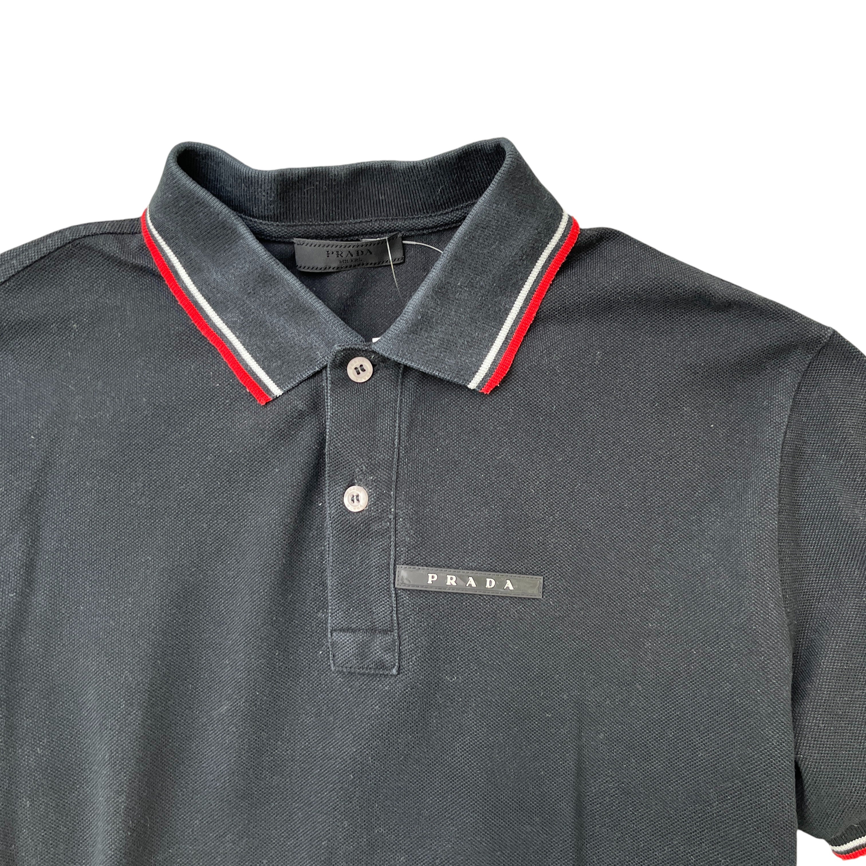 Men's Linea Rossa Polo Shirt Black Size M