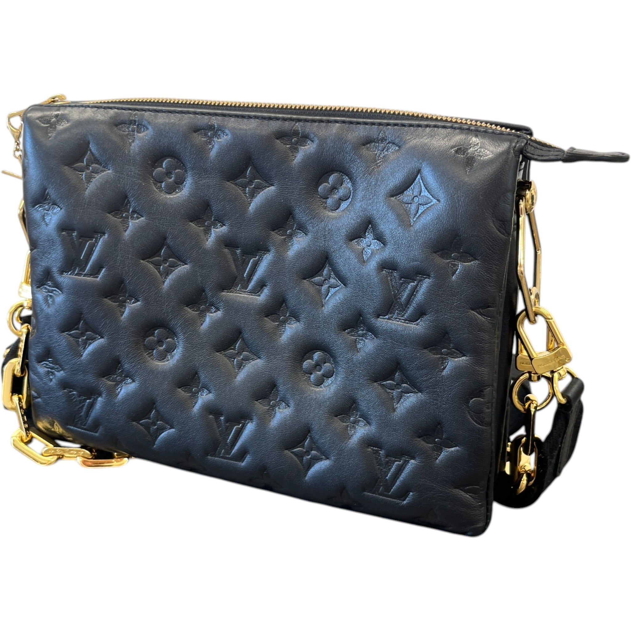 Women's Monogram Coussin Pm Bag Black