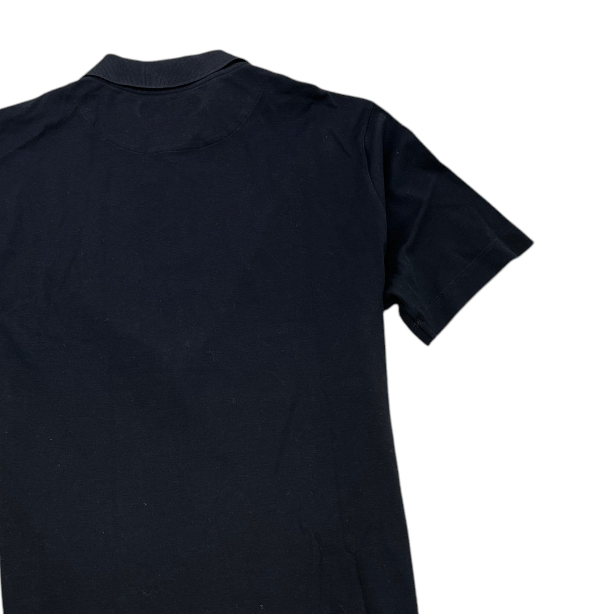 Men's Damier Pocket Polo Shirt Black Size XL