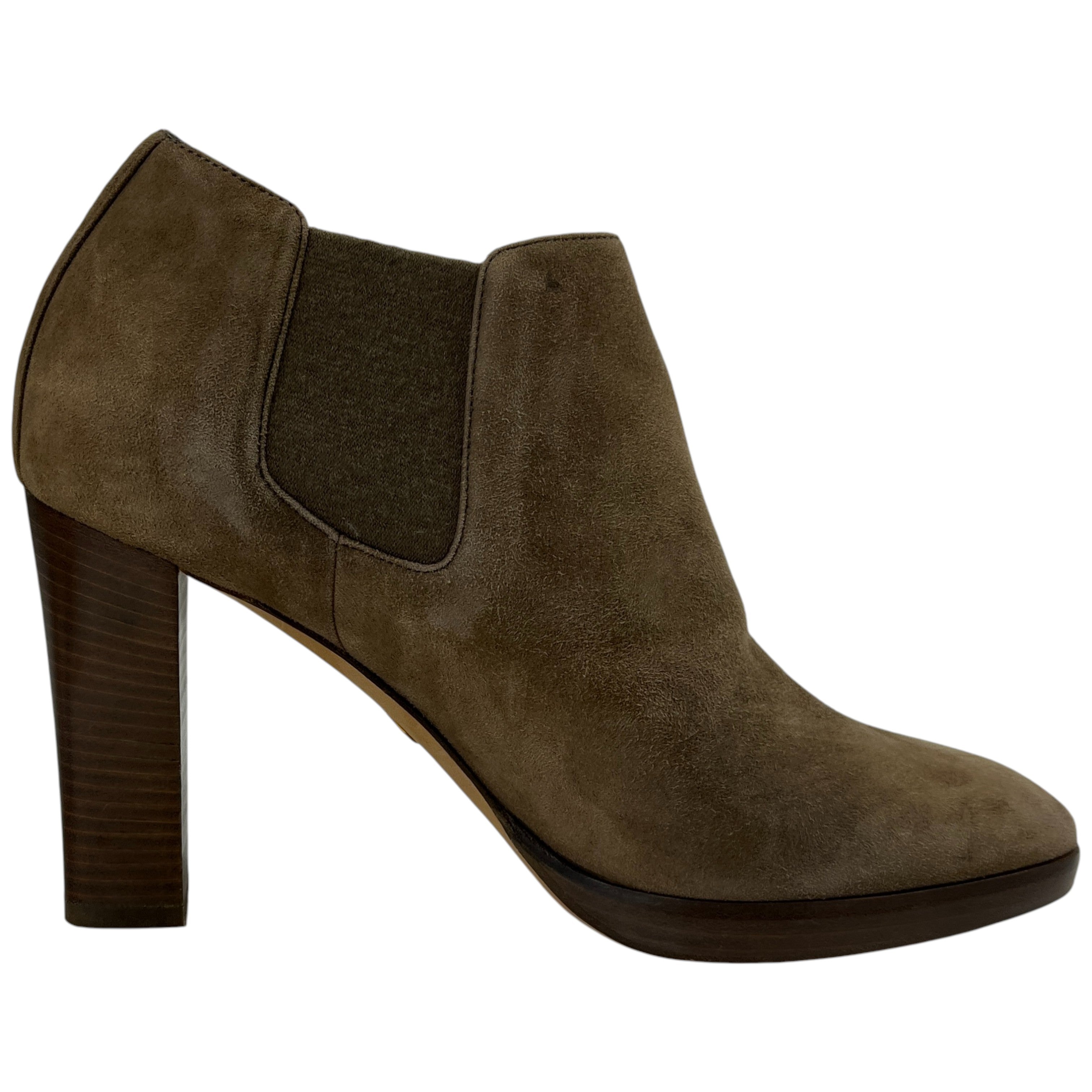Women's Suede Ankle Boots Tan Size EU 36 / UK 3
