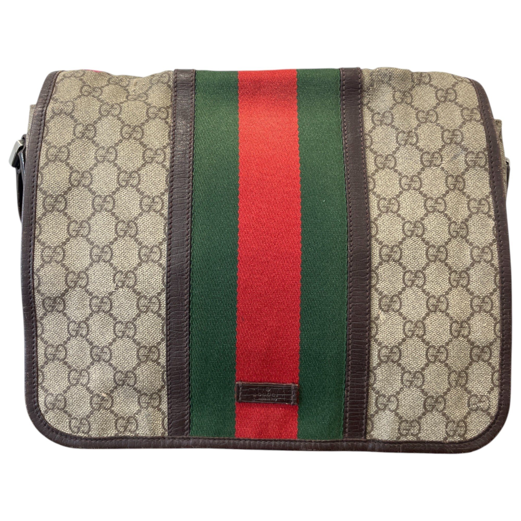 Men's Gg Supreme Messenger Bag Brown