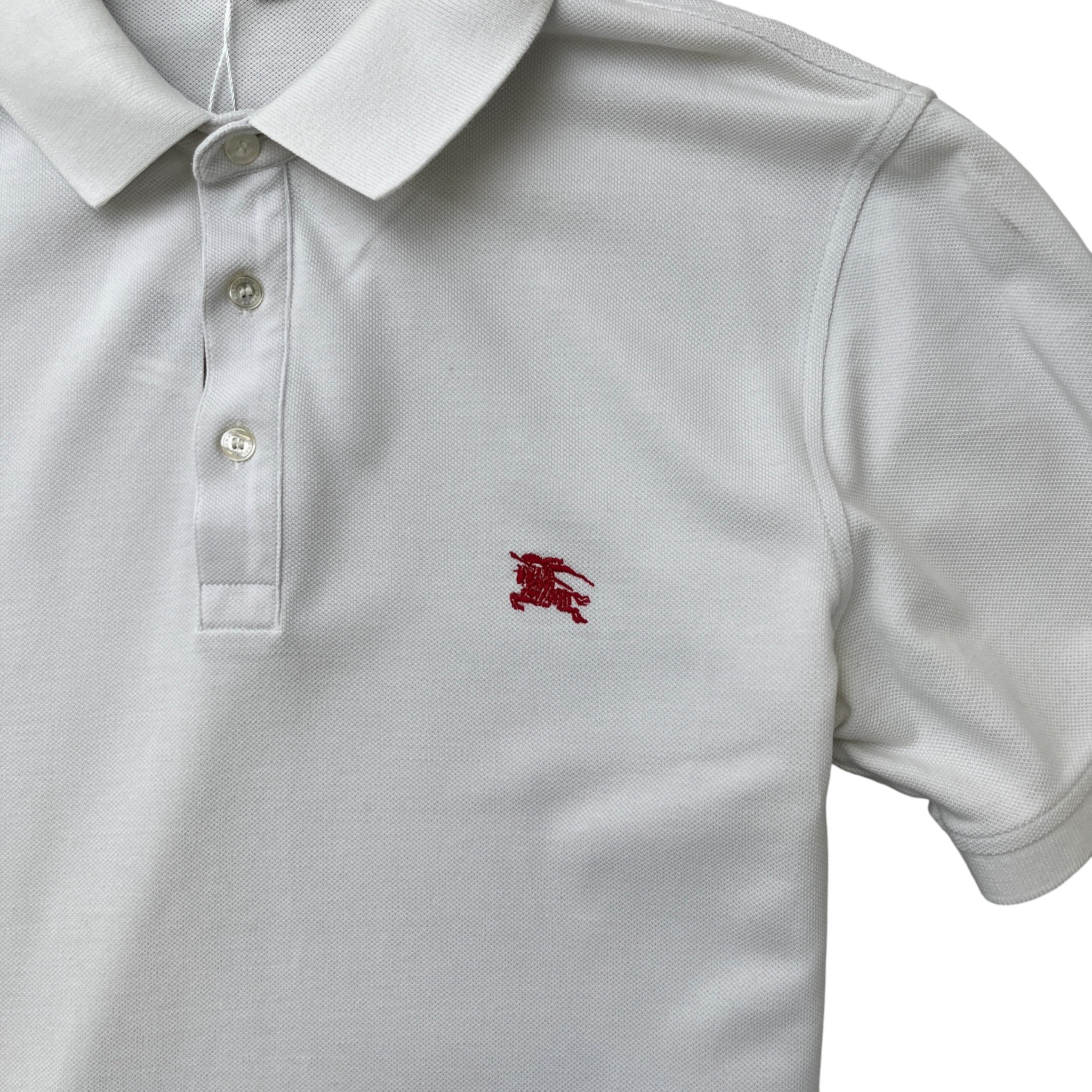 Men's Equestrian Knight Polo Shirt White Size M