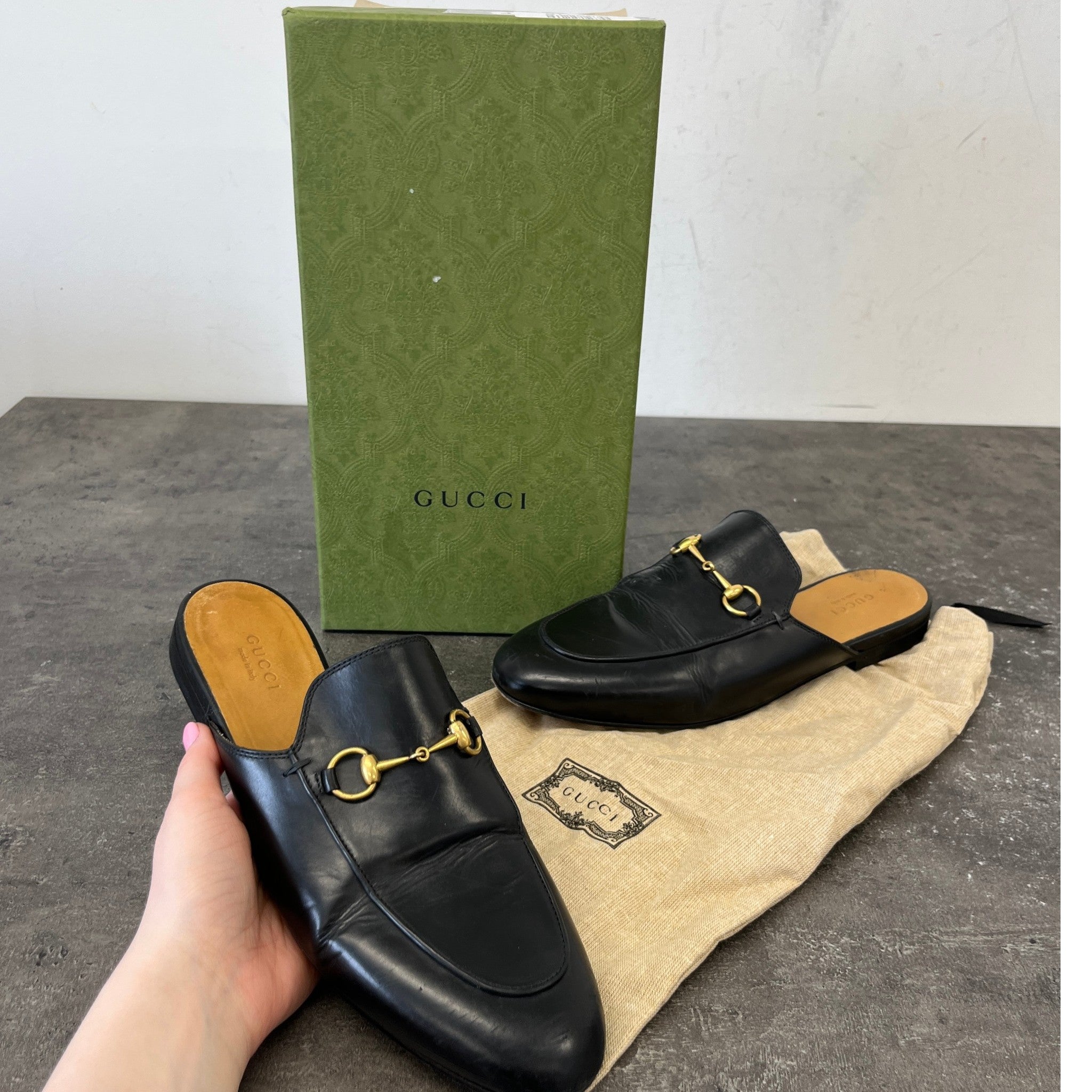 Women's Princetown Loafers Black Size EU 39.5 / UK 6.5