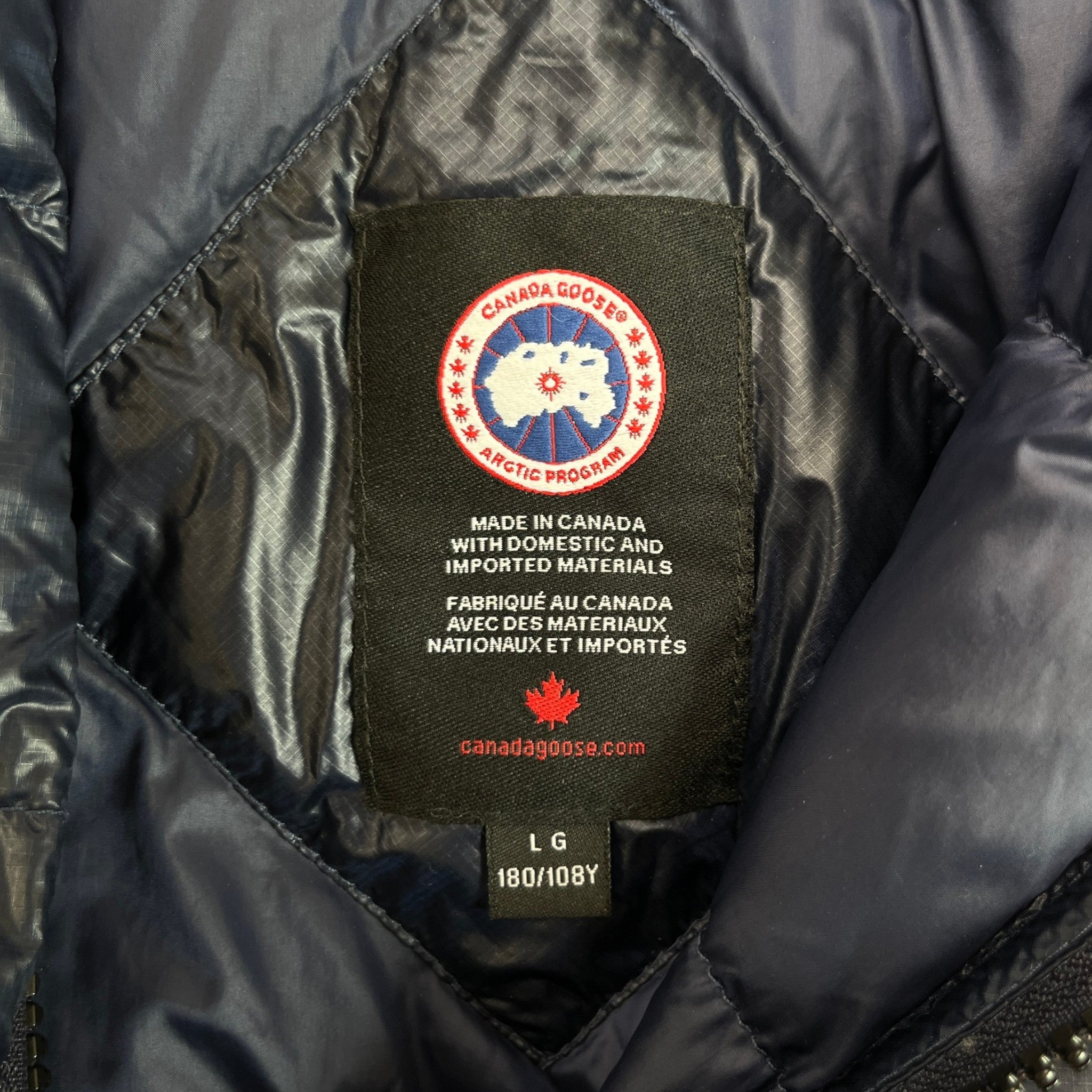 Men's Hybridge Lite Down Jacket Navy Size L