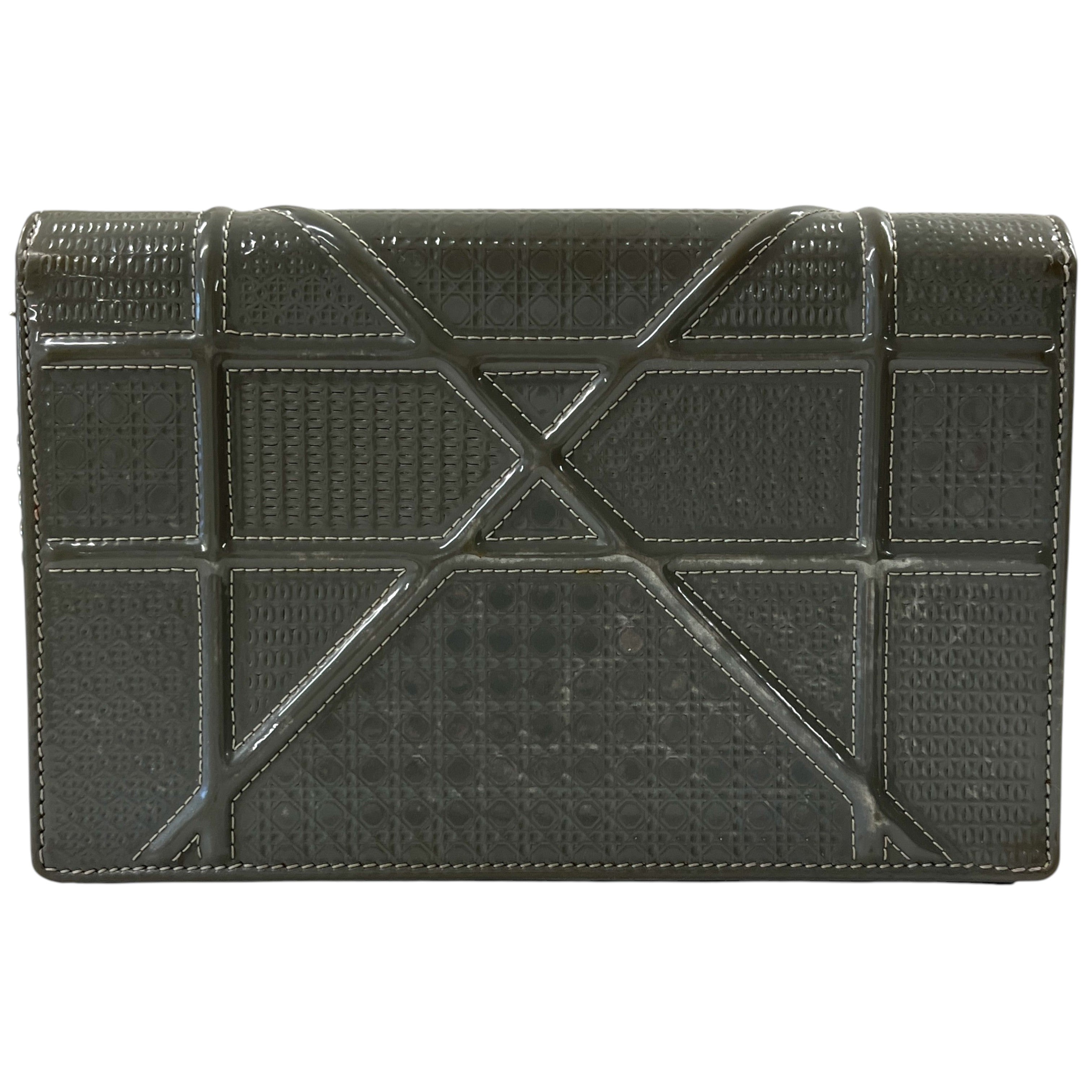 Women's Diorama Wallet On Chain Bag Silver