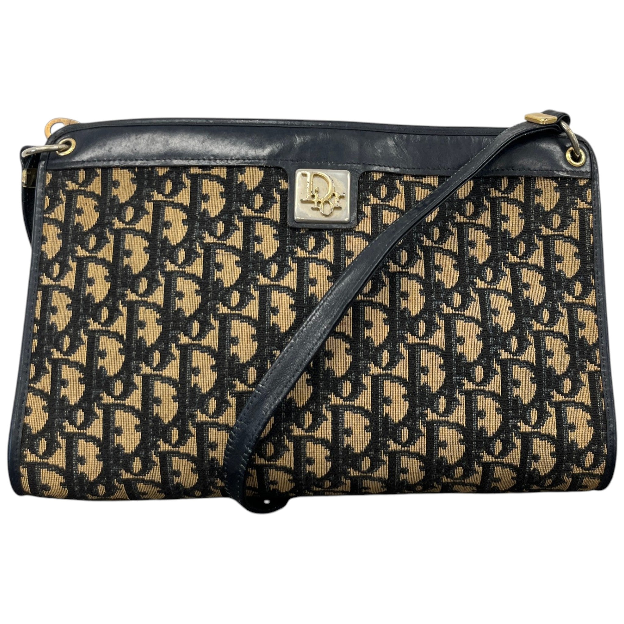 Women's Vintage Trotter Canvas Shoulder Bag Black