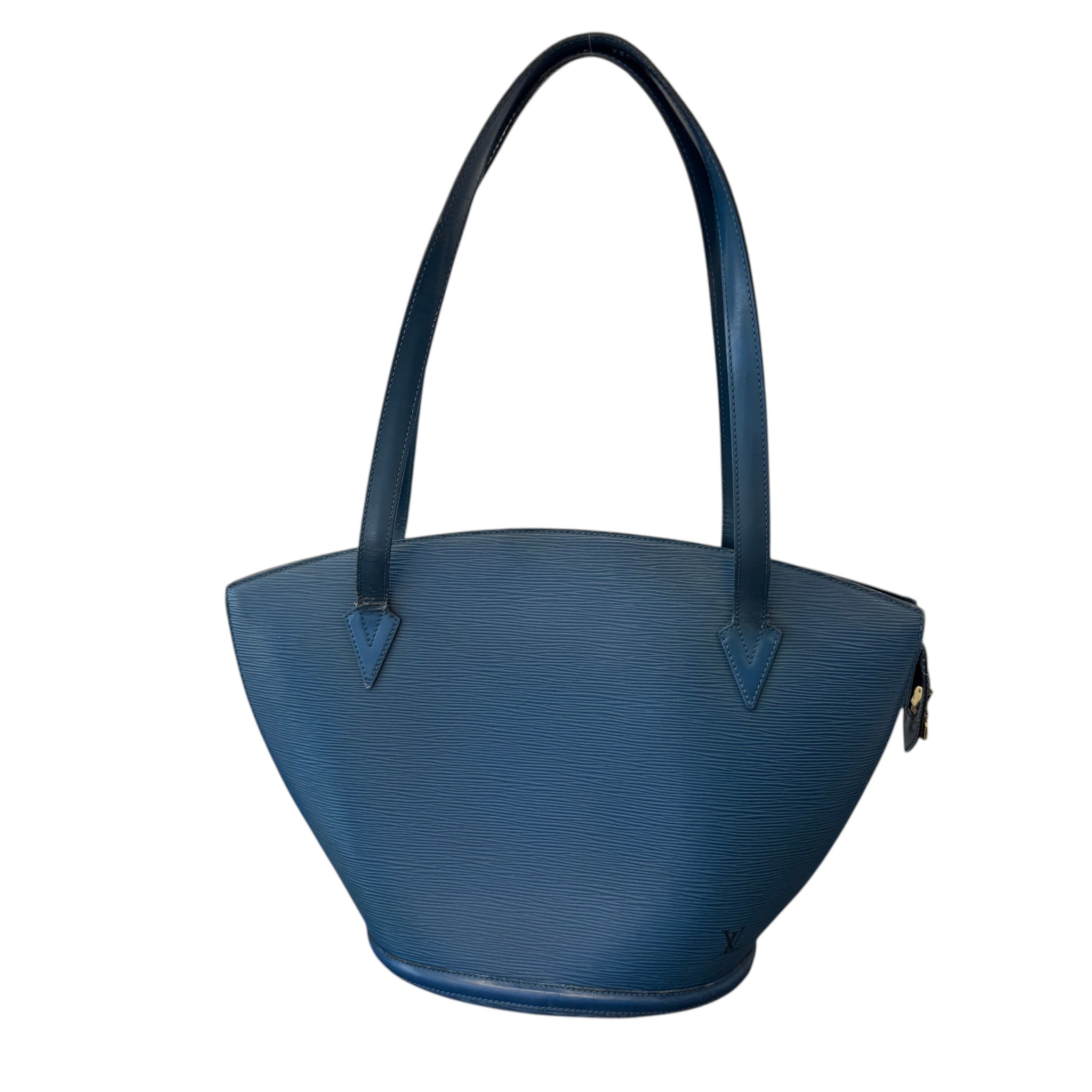 Women's Epi Saint Jacques Handbag Blue